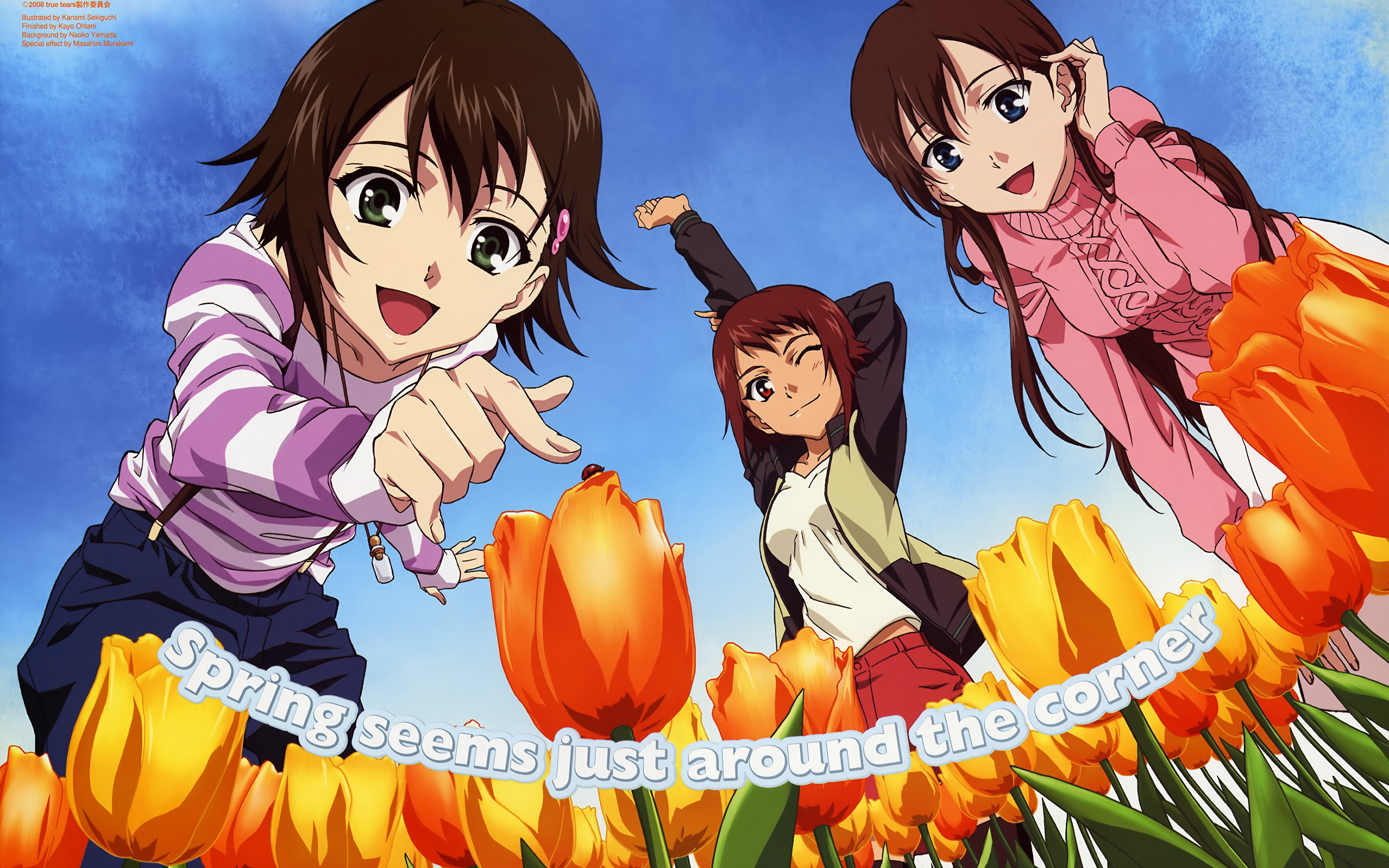 Picture True Tears Anime Girls 3840x2400