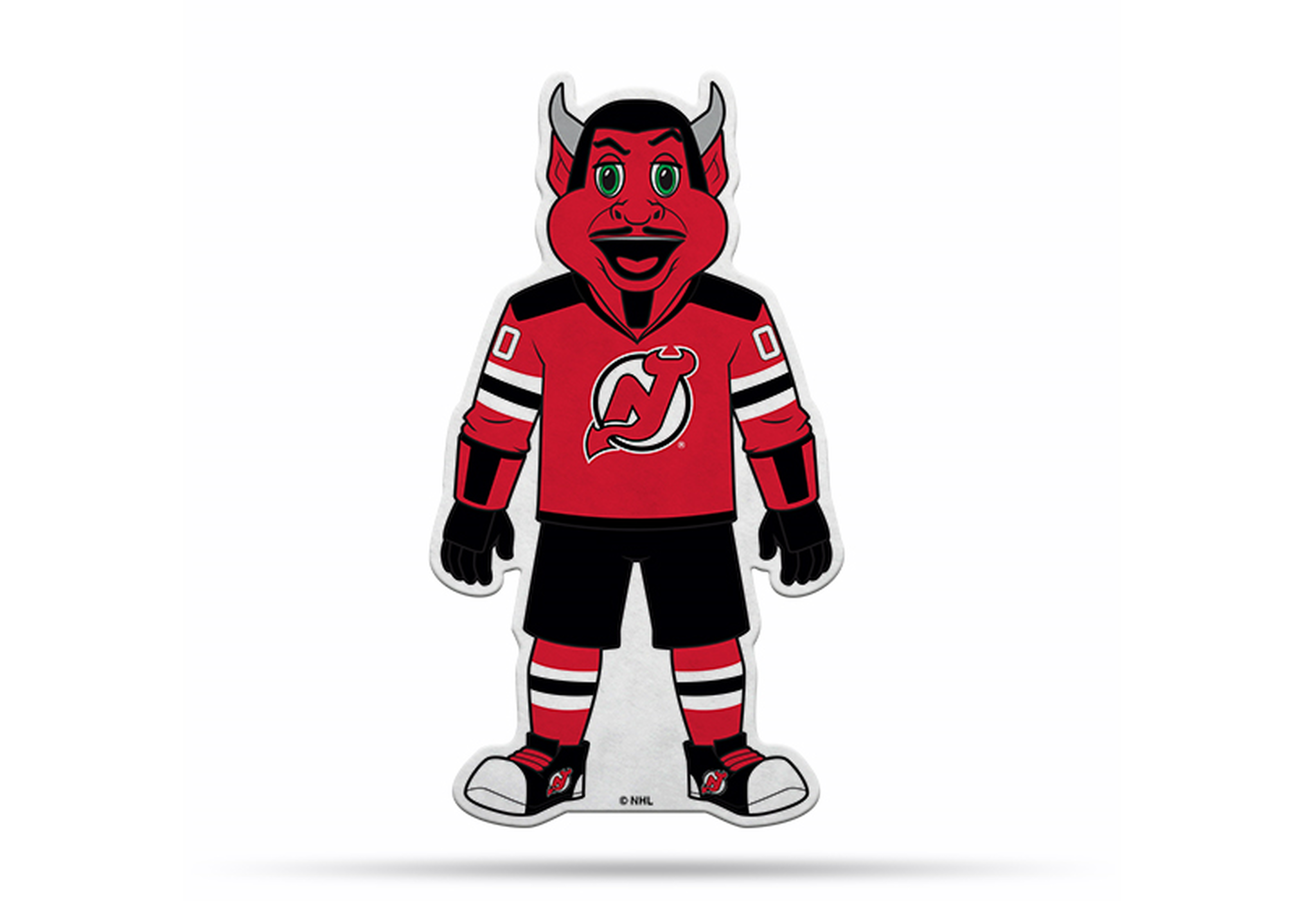 New Jersey Devils Mascot Pennant Fanion Premium Shape Cut NJ Devil