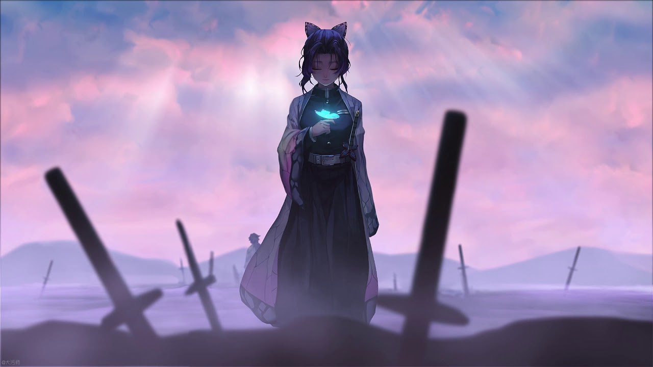 Shinobu Kocho x Giyuu Wallpaper