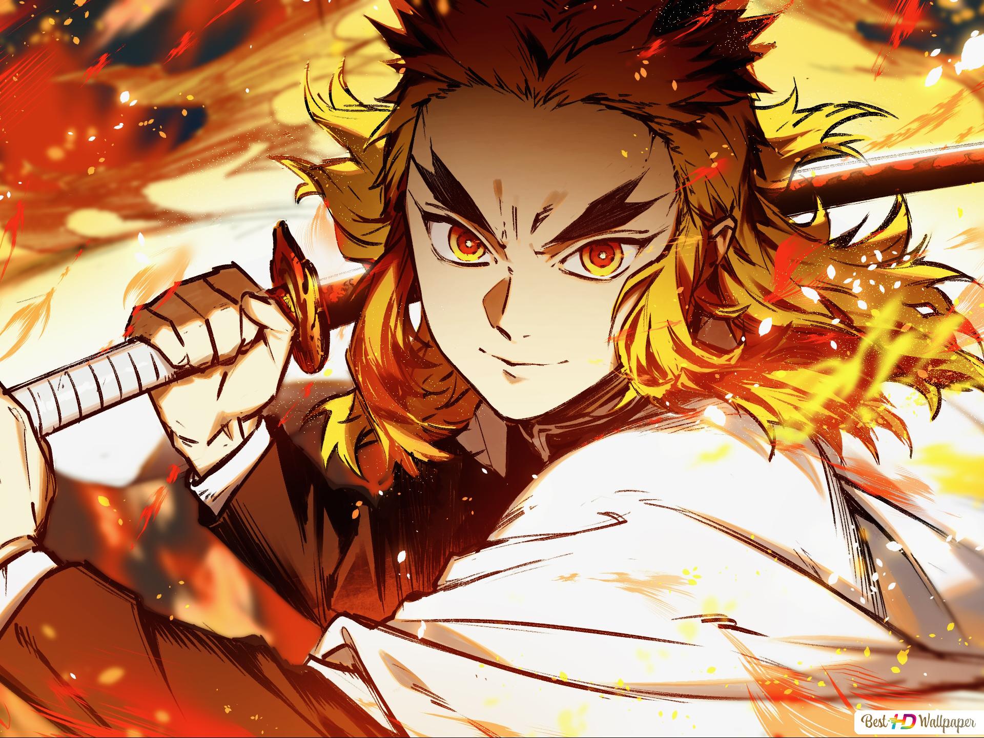 demon slayer kyojuro rengoku 14 HD wallpaper download