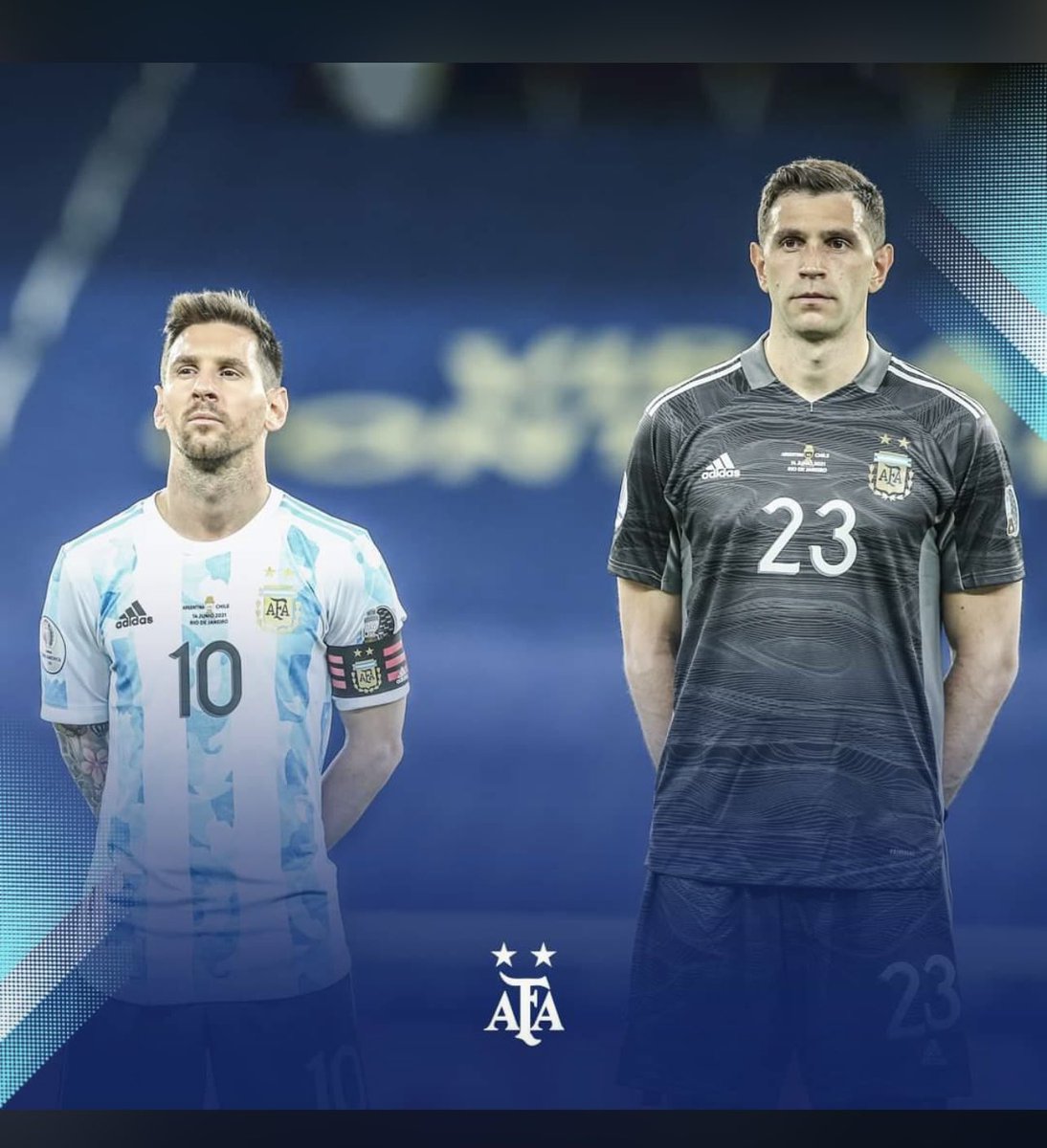 Justice's tweet Martinez saves 3 penalties in the shootout to take Argentina to the #CopaAmerica2021 FINAL. #Messi scored first in the shootout for Argentina Argentine Hero of the night @emimartinezz1