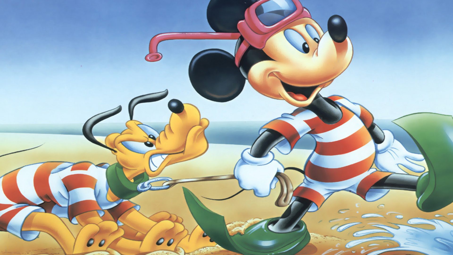Mickey Mouse Pluto Beach