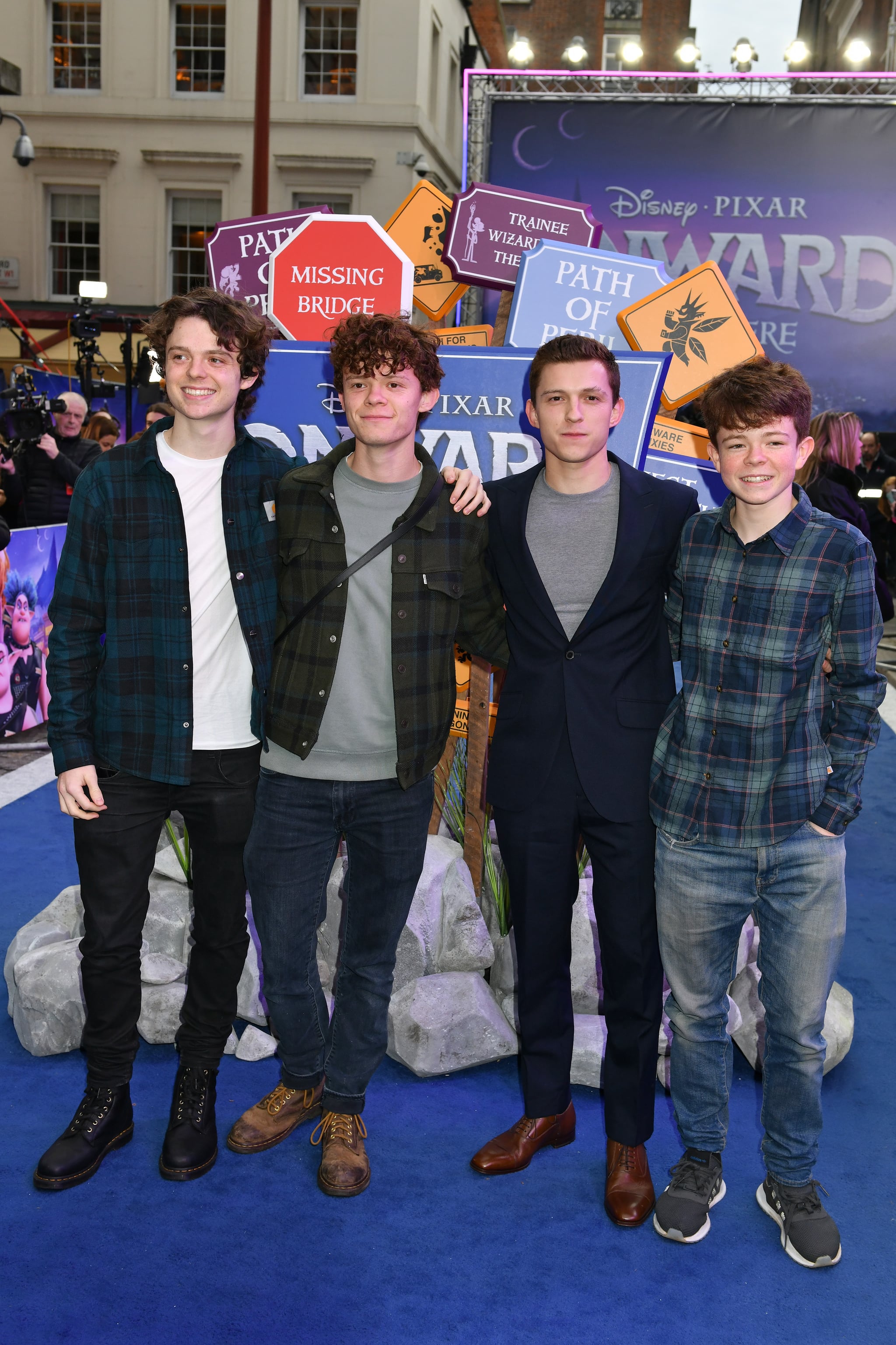 Sam, Harry, and Paddy Holland. Proof That Tom Holland Just Really, Really Loves All His Costars. POPSUGAR Celebrity Photo 9