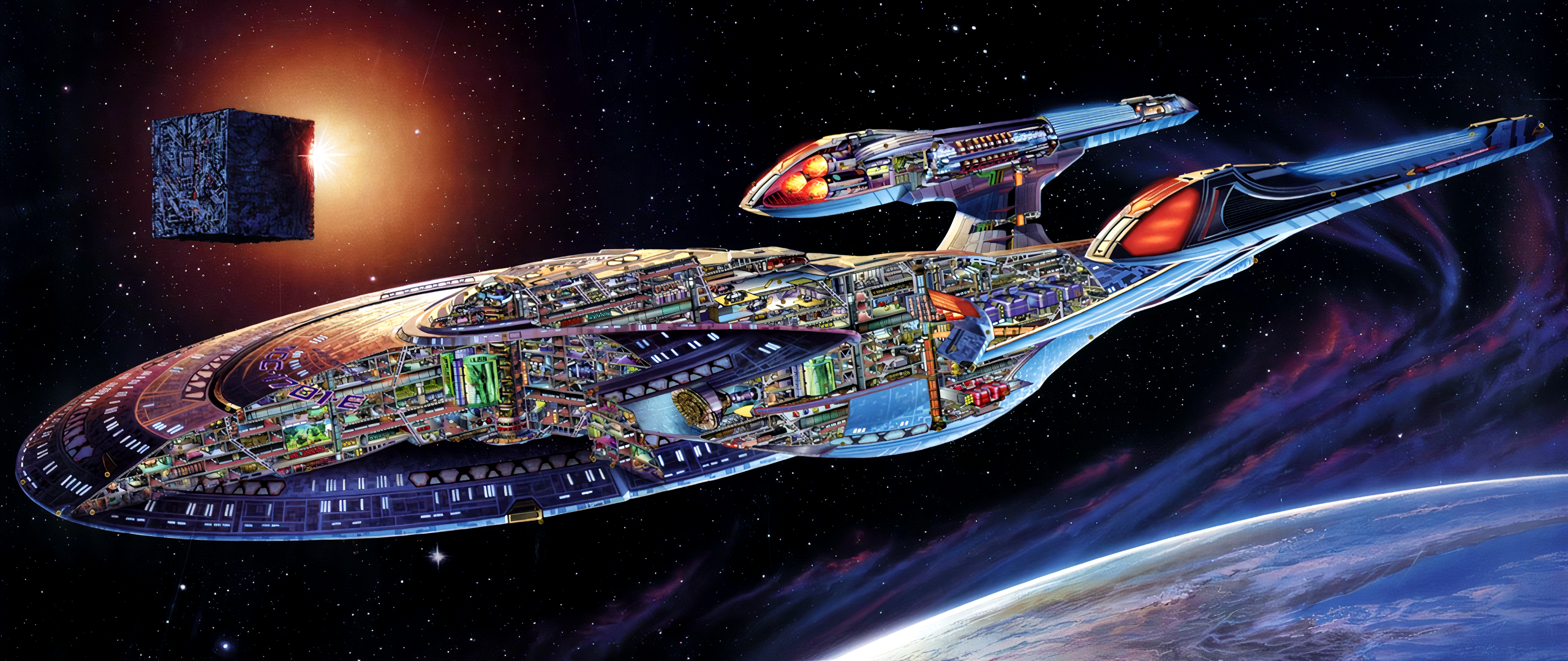 U.S.S. ENTERPRISE NCC -E 21:9 Wallpaper