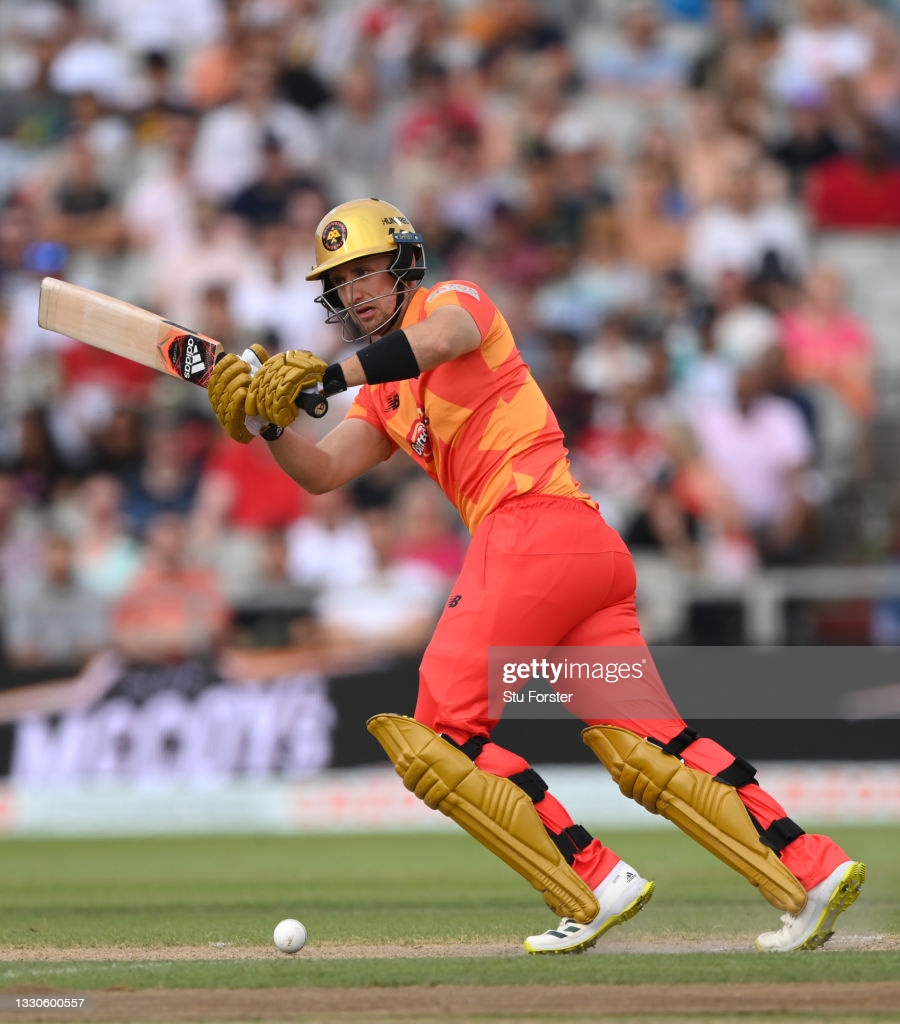 Phoenix batter Liam Livingstone in batting action during the Hundred. News Photo