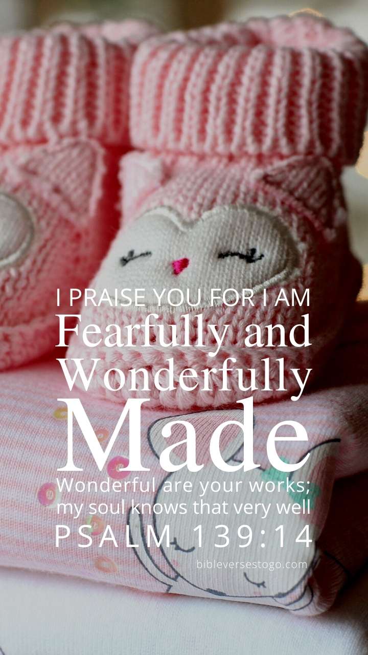 Booties n Blankets Psalm 139:14 Phone Wallpaper Verses To Go