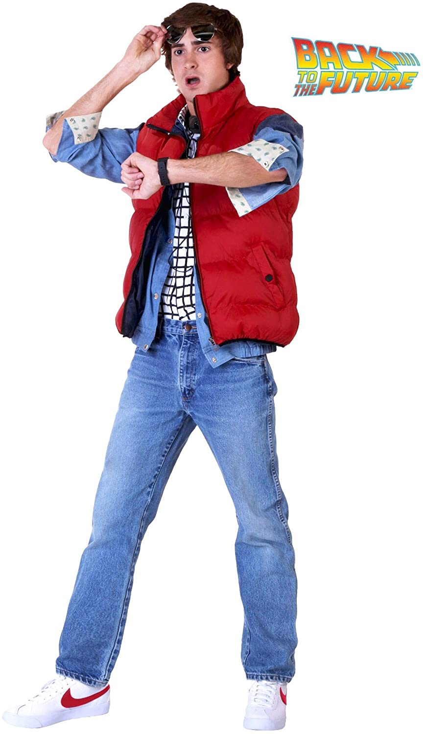 Back to The Future Marty McFly Men's Plus Size Costume 3X 3X, Clothing, Shoes & Jewelry