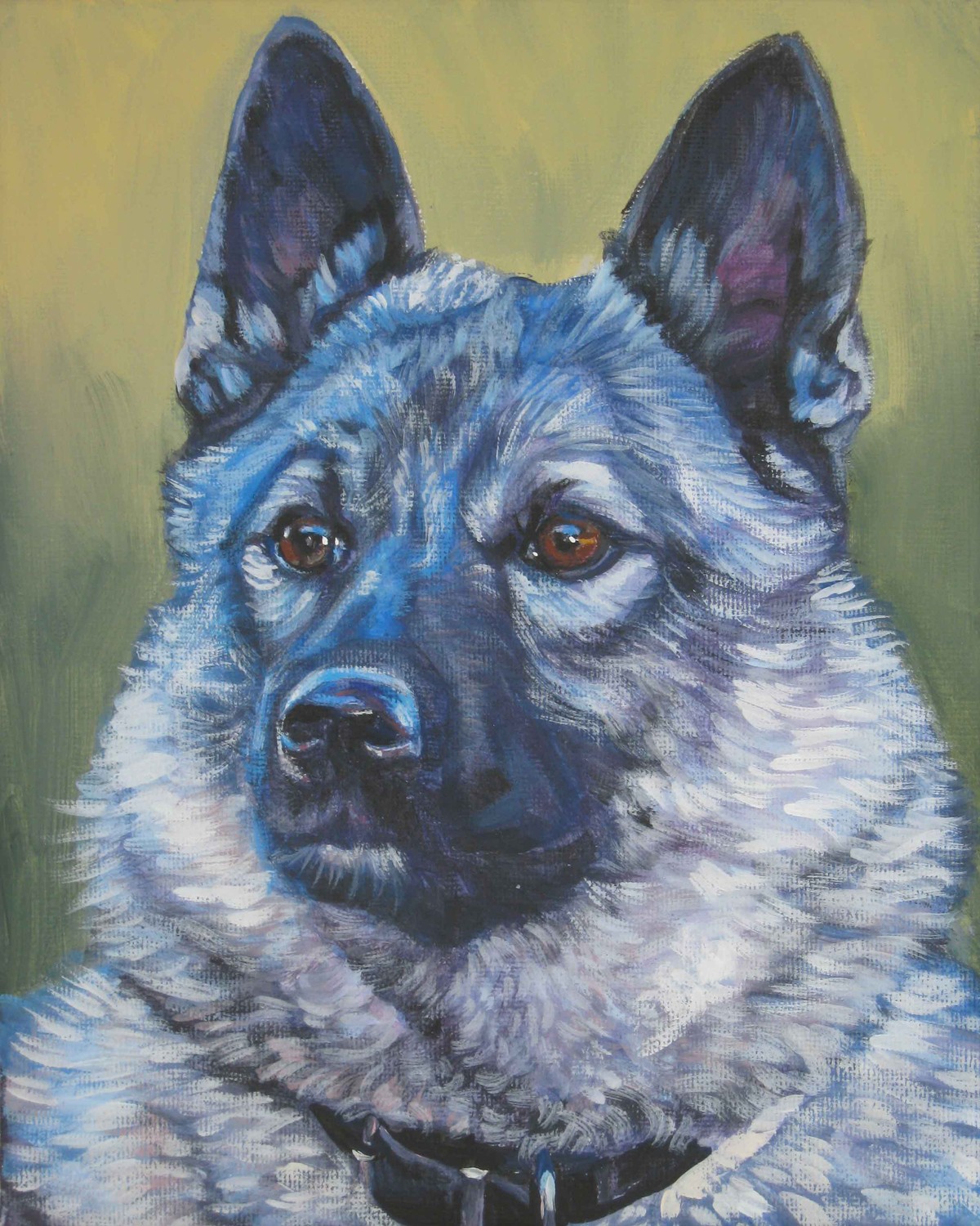 Drawn Norwegian Elkhound photo and wallpaper. Beautiful Drawn Norwegian Elkhound picture