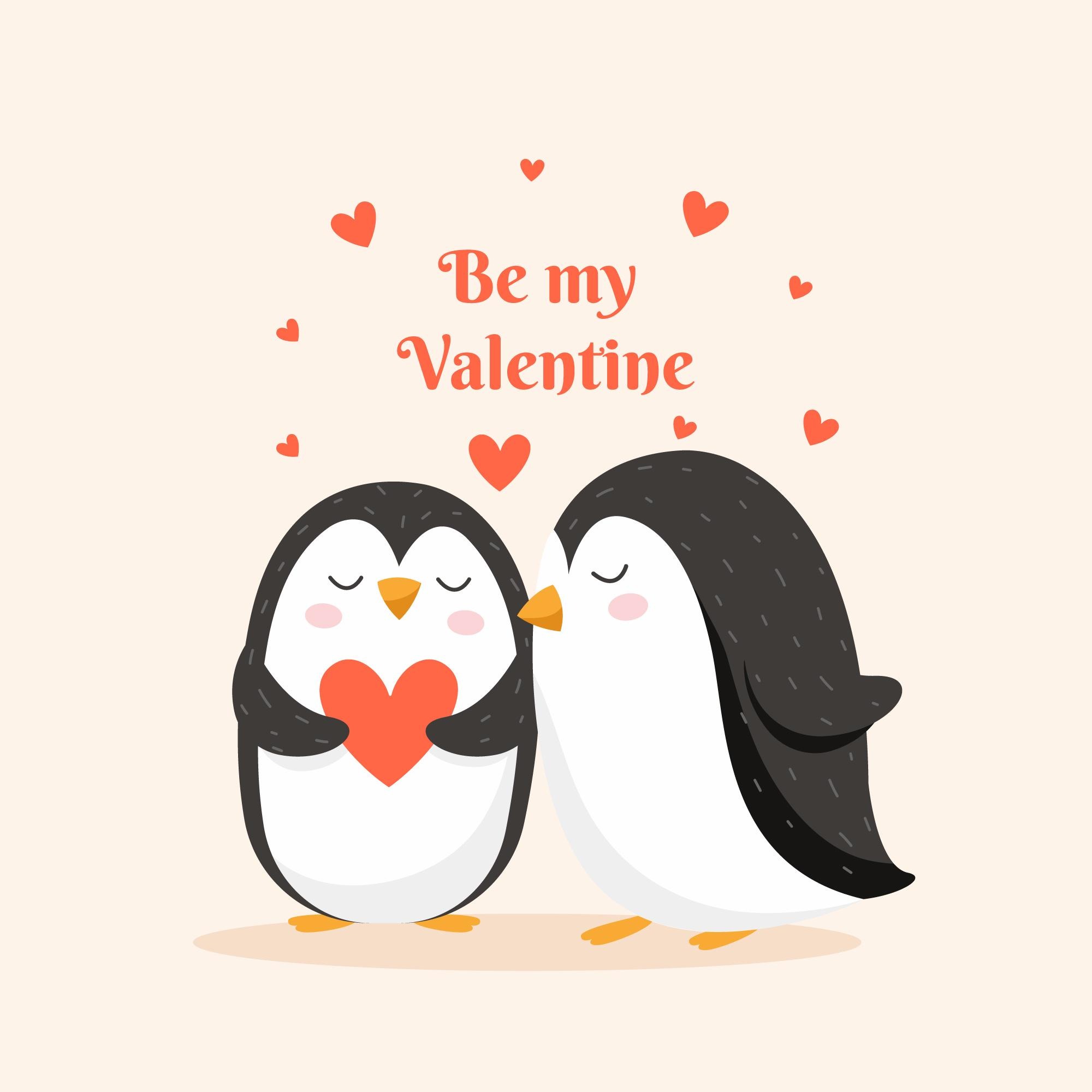 Valentine Penguins Wallpapers - Wallpaper Cave