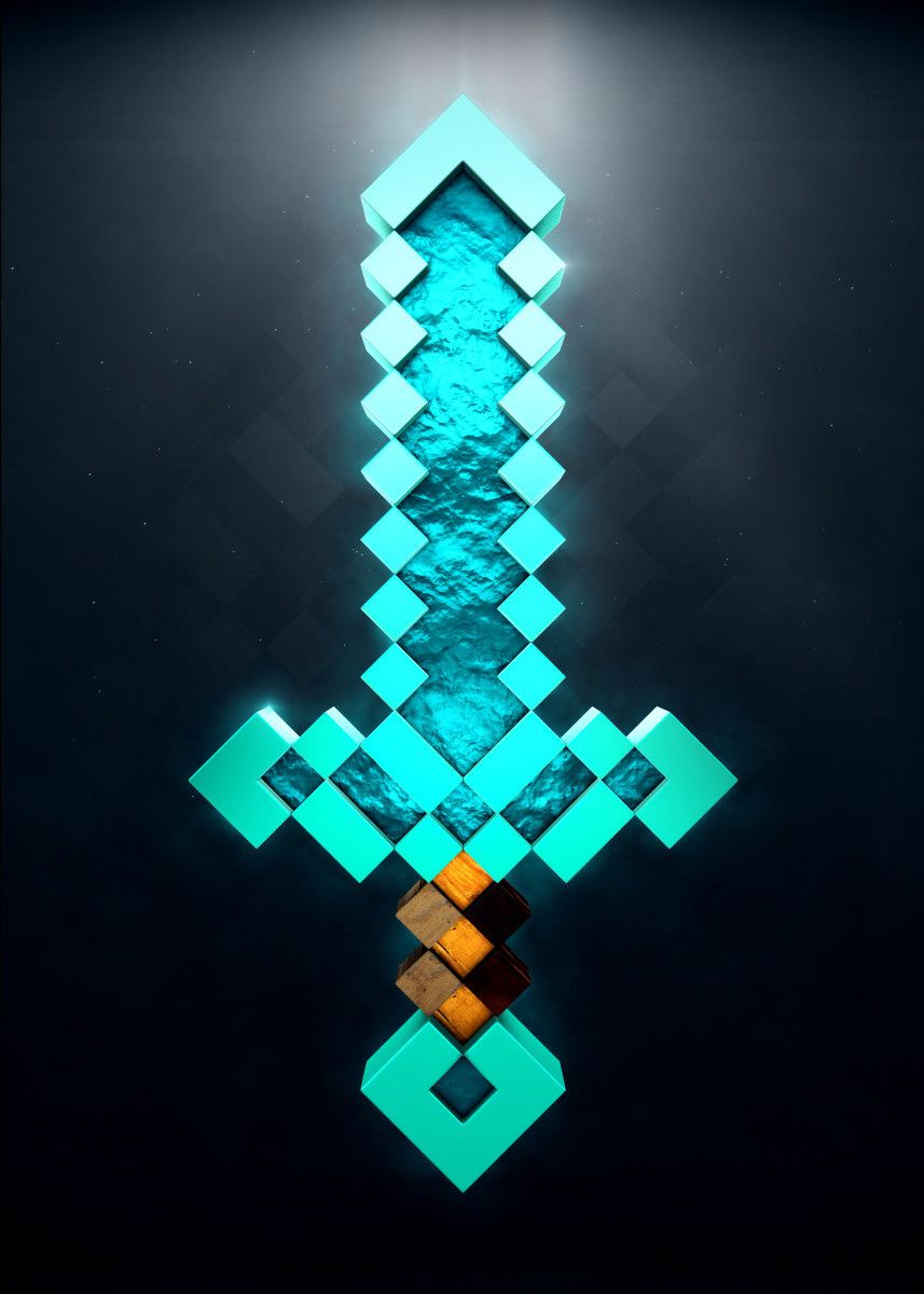 Tons of awesome Enchanted Diamond sword Minecraft wallpapers to download fo...