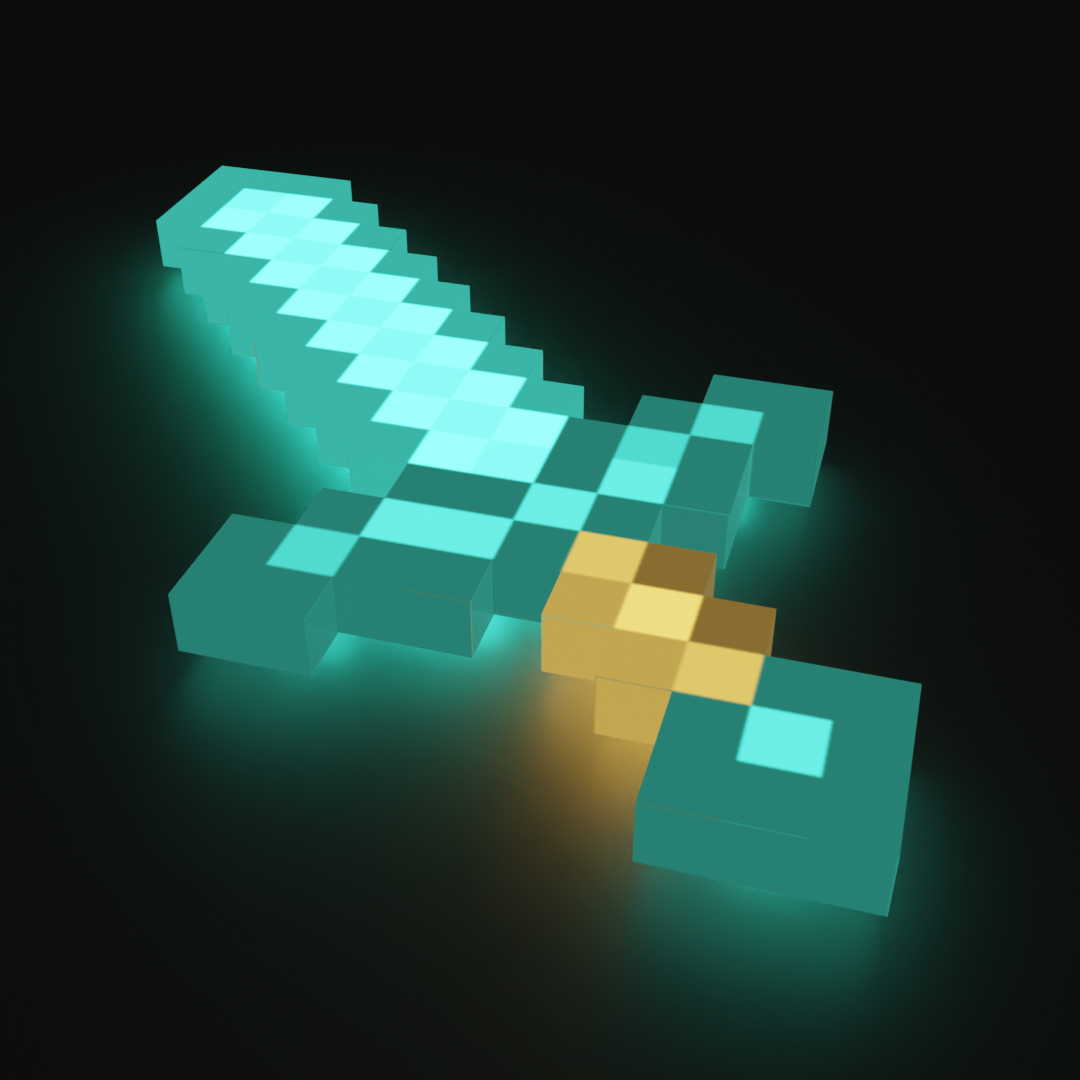 Enchanted Diamond Sword Minecraft Wallpapers Wallpaper Cave
