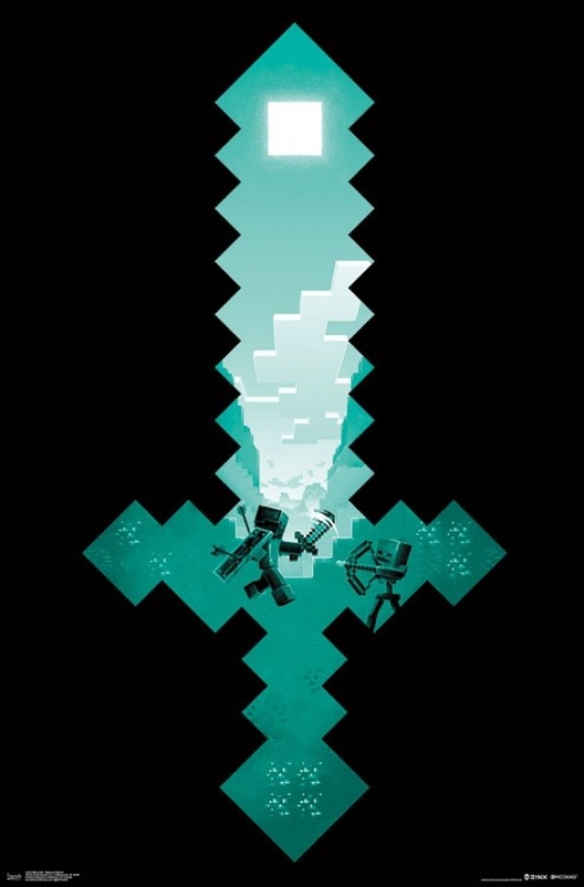 Minecraft Sword Poster Print # VARTIARP15222