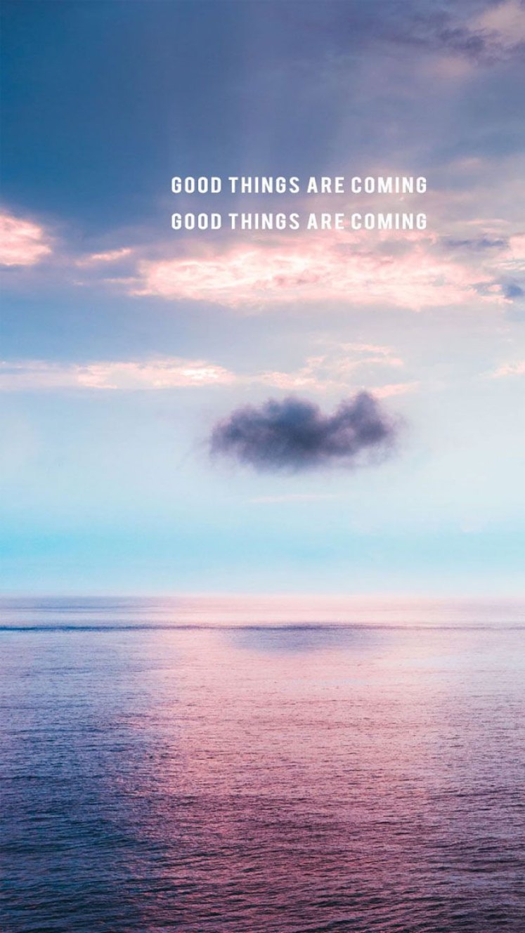 Good things are coming oceanic iPhone wallpaper