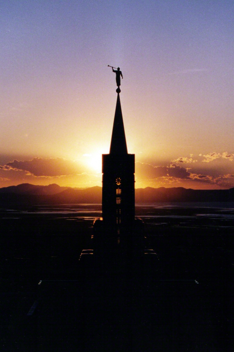 The Spire of the Bountiful Utah Temple