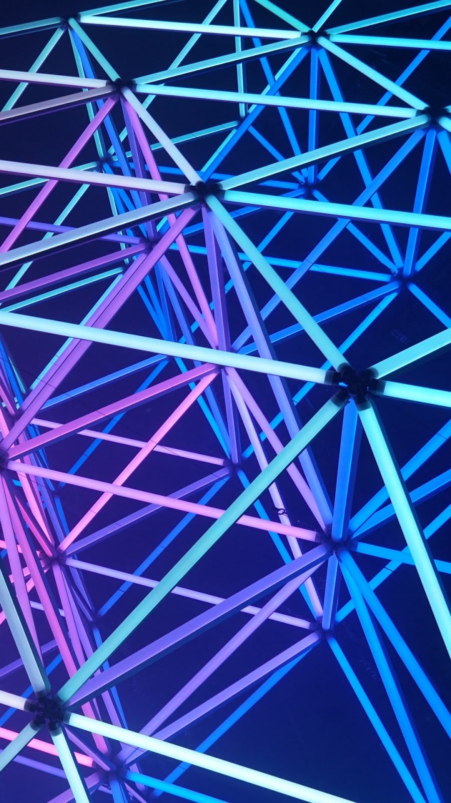 Neon Blue Aesthetic Wallpaper