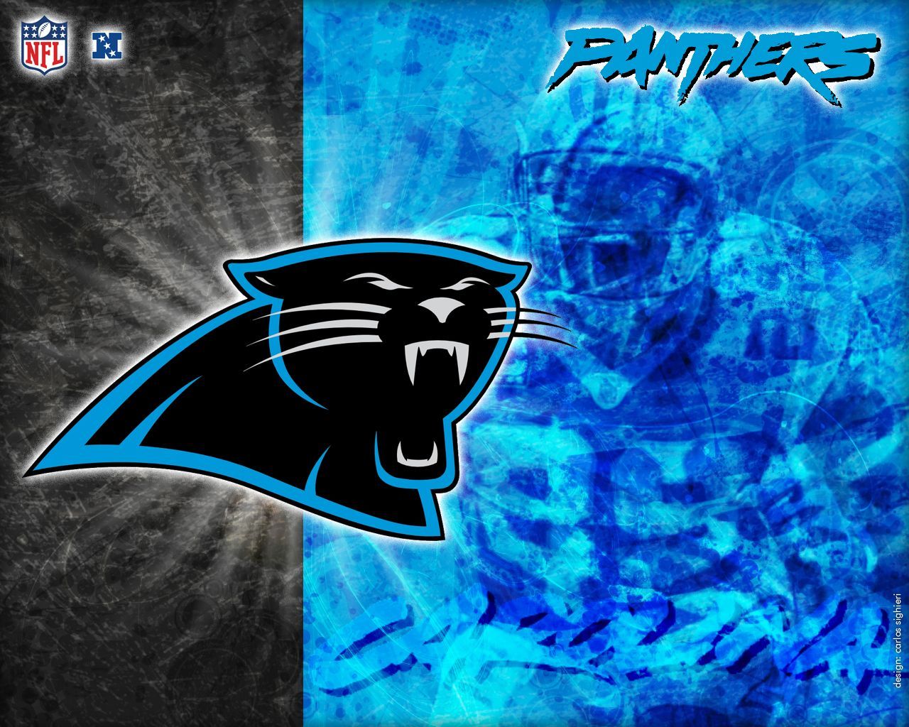 Wallpaper wallpaper, sport, logo, NFL, american football, Carolina Panthers  images for desktop, section спорт - download