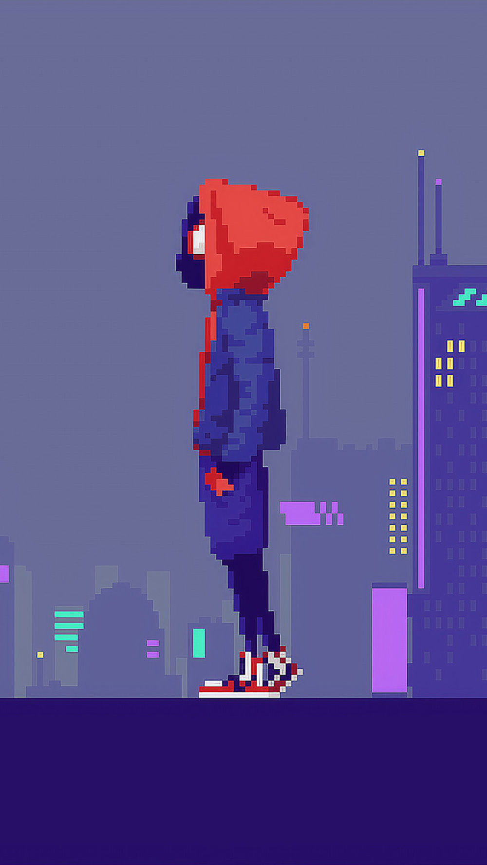 Miles Morales Pixel Art Sony Xperia X, XZ, Z5 Premium HD 4k Wallpaper, Image, Background, Ph. Spiderman artwork, Marvel comics wallpaper, Spiderman art