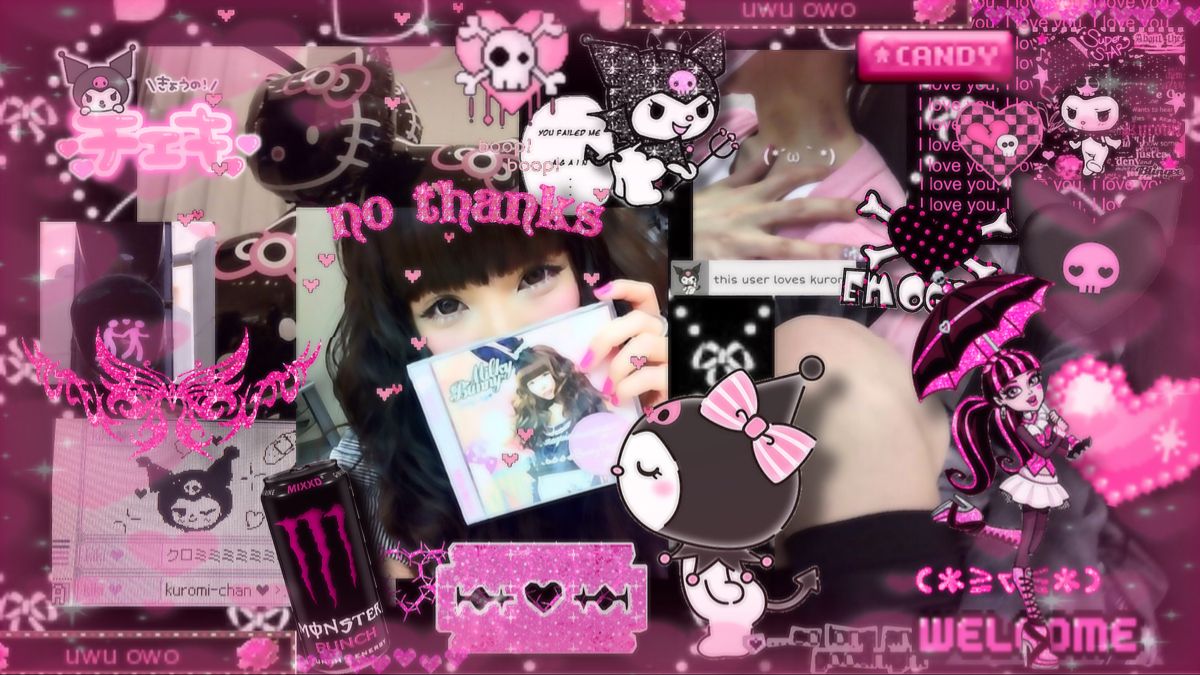 creds: fairyland on yt. Cute laptop wallpaper, Pink scenecore, Cute lockscreens