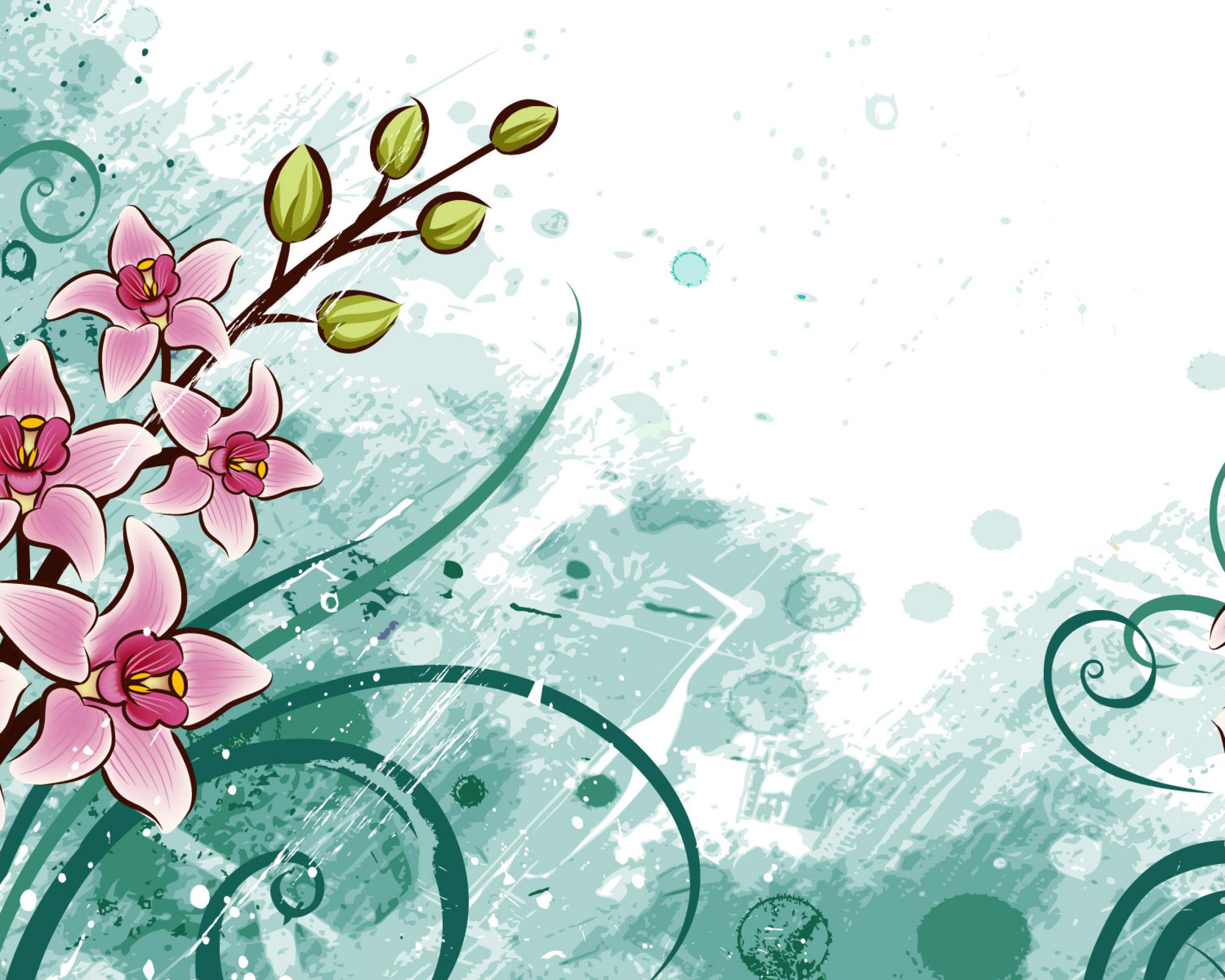 Free Flower Design Wallpaper