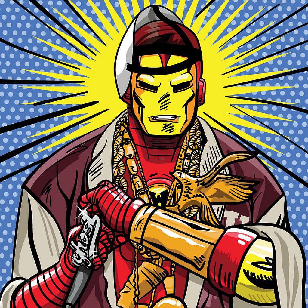 Tony Stark's aka Ghostface Killah. Hip hop illustration, Ghostface killah, Ghostface killah ironman