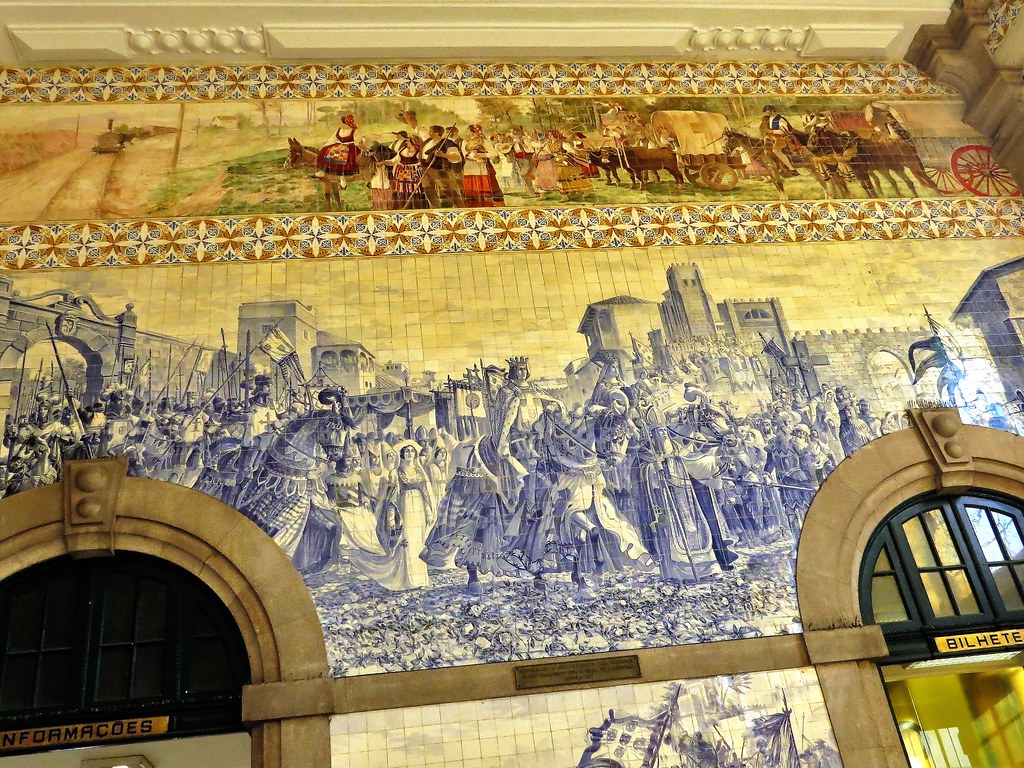 Historic tile image at São Bento Railway Station IMG_8437