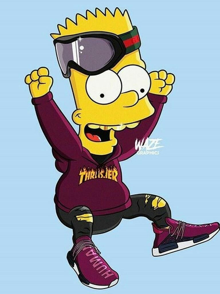 Hood Bart Simpson Wallpaper