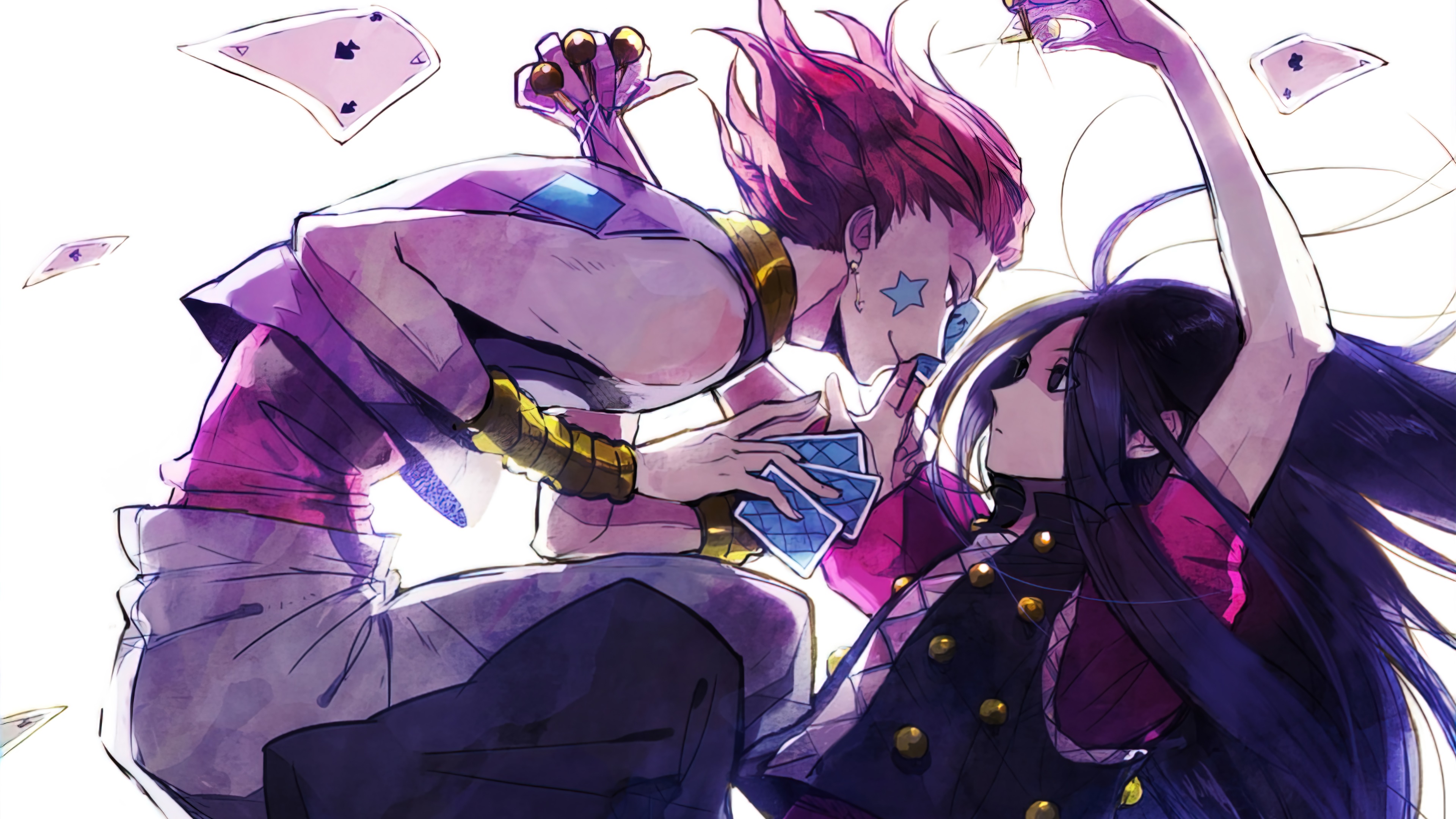 hisoka, illumi zoldyck, hunter x hunter, 4k, pc, wallpaper HD Wallpaper