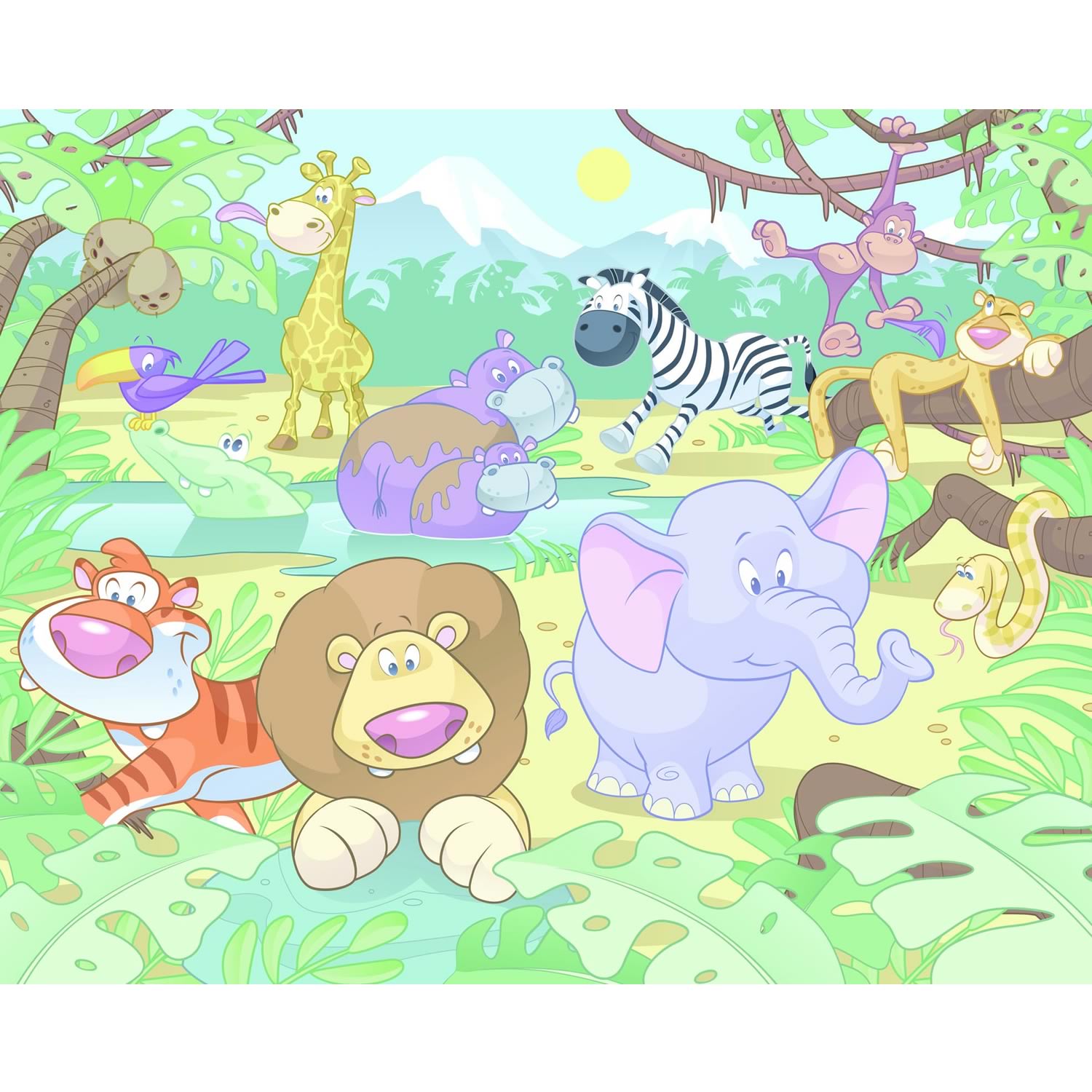 Baby Safari Wallpaper
