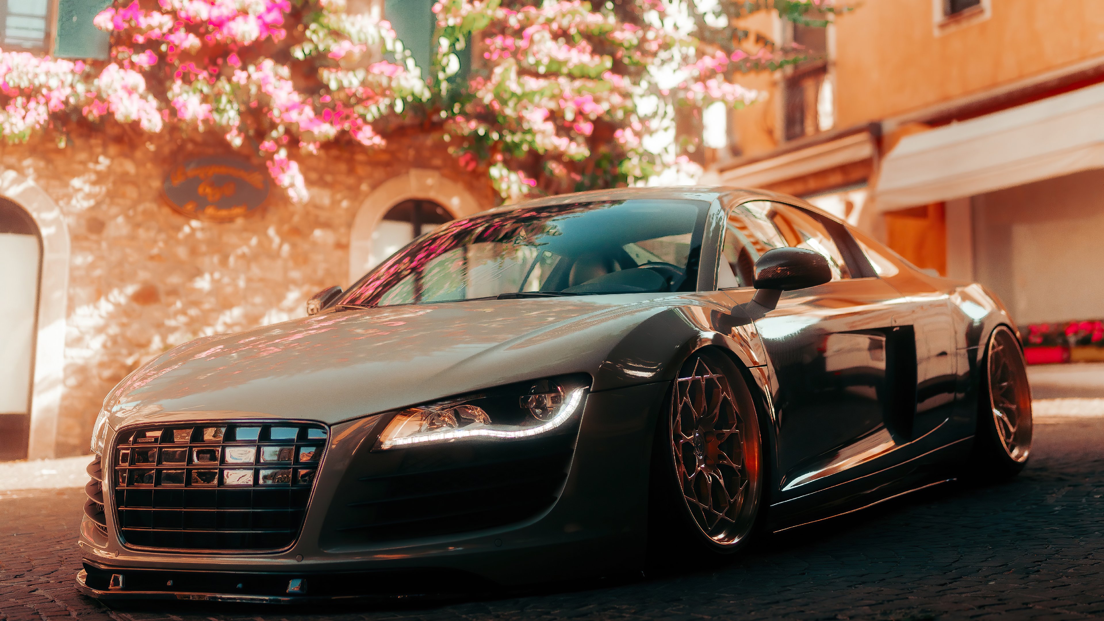 Audi R8 In An Old Italian City 4k, HD Cars, 4k Wallpaper, Image, Background, Photo and Picture