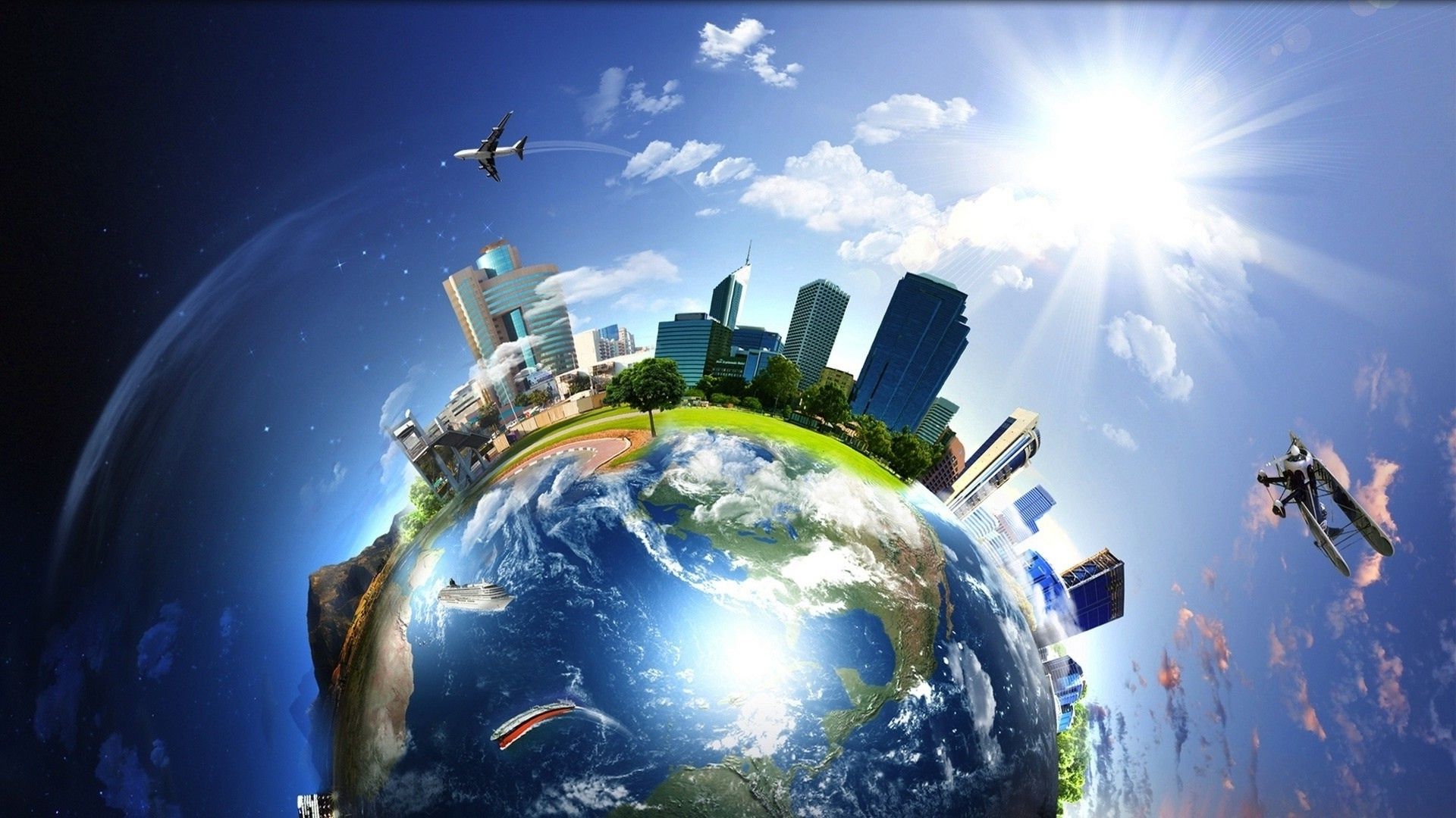 united world'da Ara. Online travel agency, Travel around the world, World wallpaper