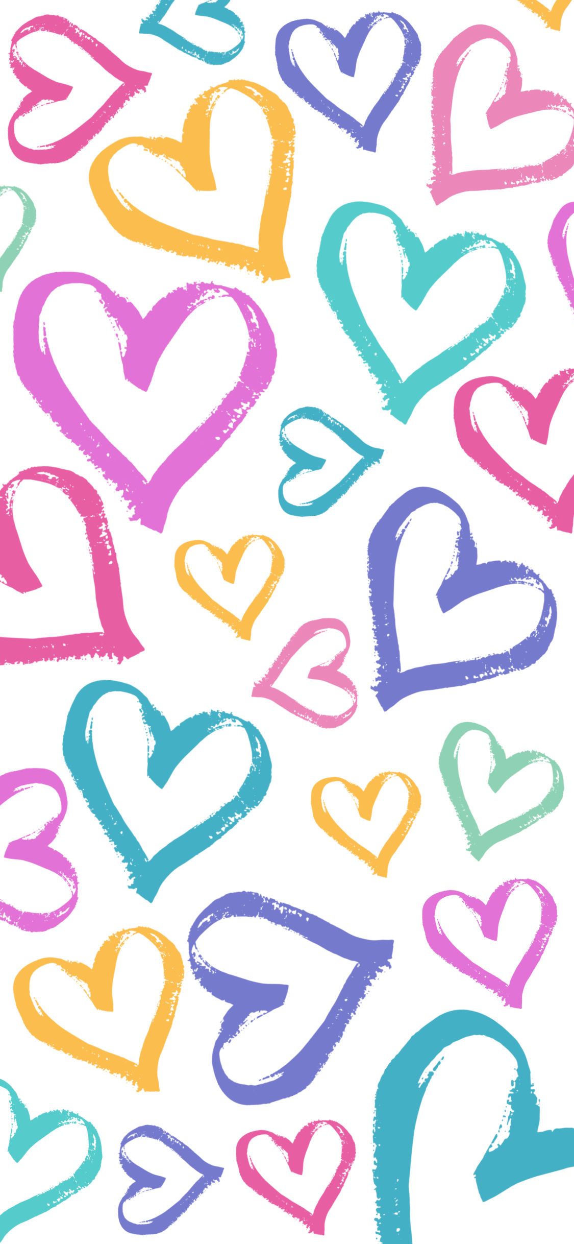 Pastel Rainbow Heart Wallpaper