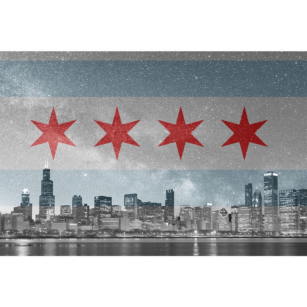 Chicago Flag Wallpaper HD Wallpaper