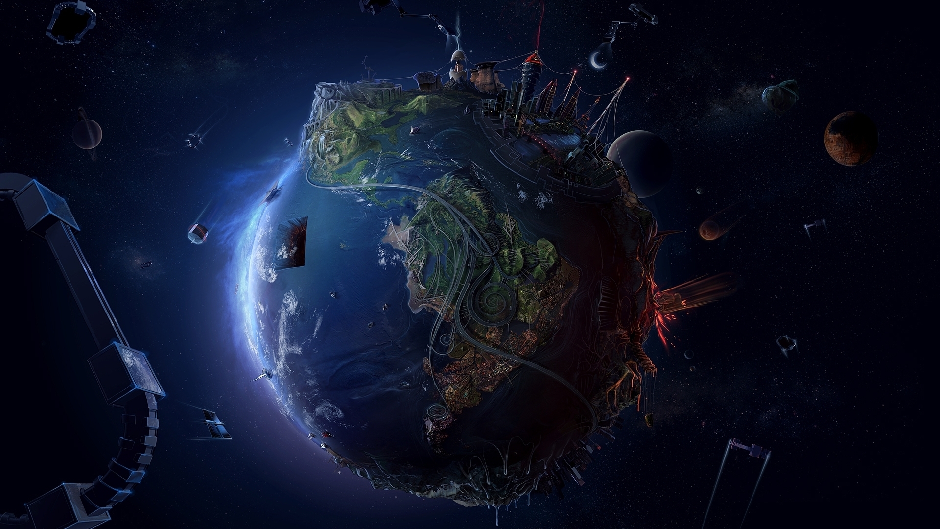 Future Earth HD wallpaper