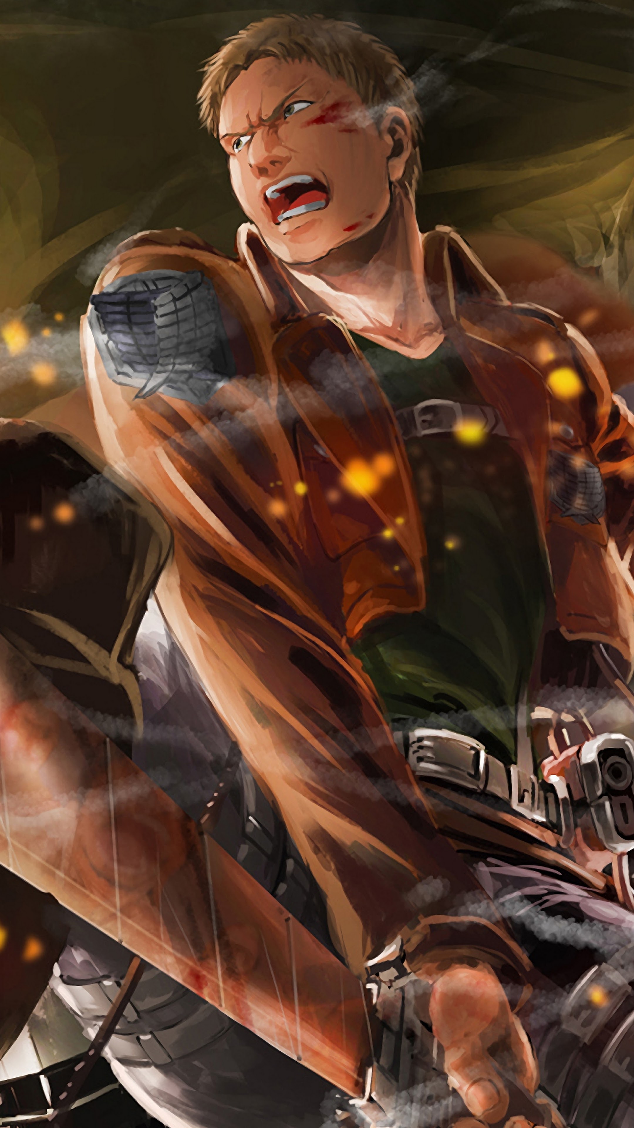 Reiner Braun Attack on Titan 4K Wallpaper