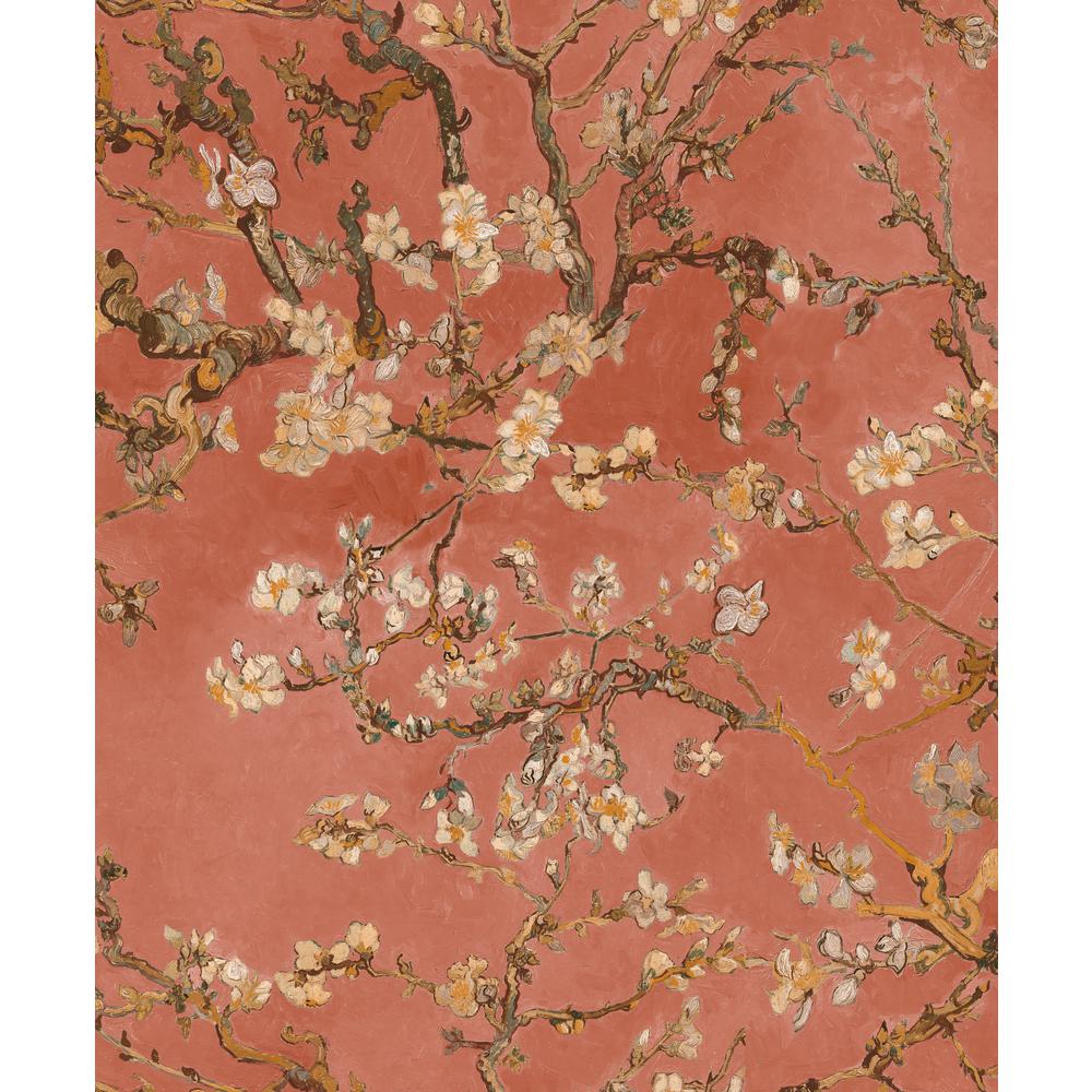 Walls Republic Almond Blossom Bold Rose Floral Paper Strippable Wallpaper Roll (Covers 57 Sq. Ft.)-R5003 Home Depot