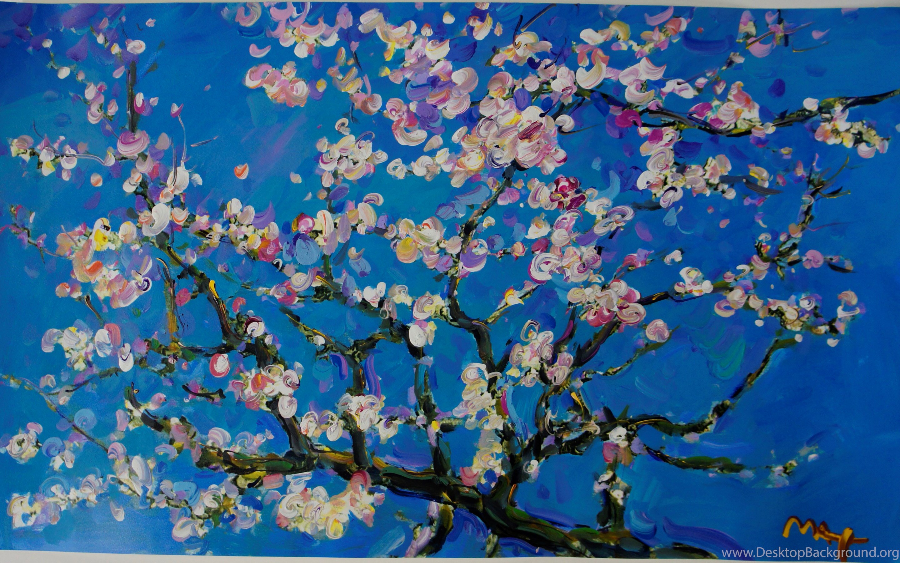 Van Gogh Almond Blossom Wallpaper Desktop Background