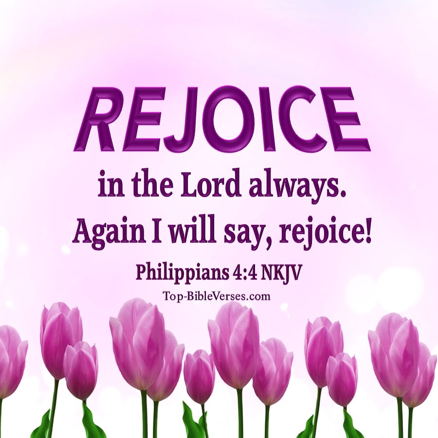 Philippians 4:4 Bible Verse Image. Bible Quotes DP Image