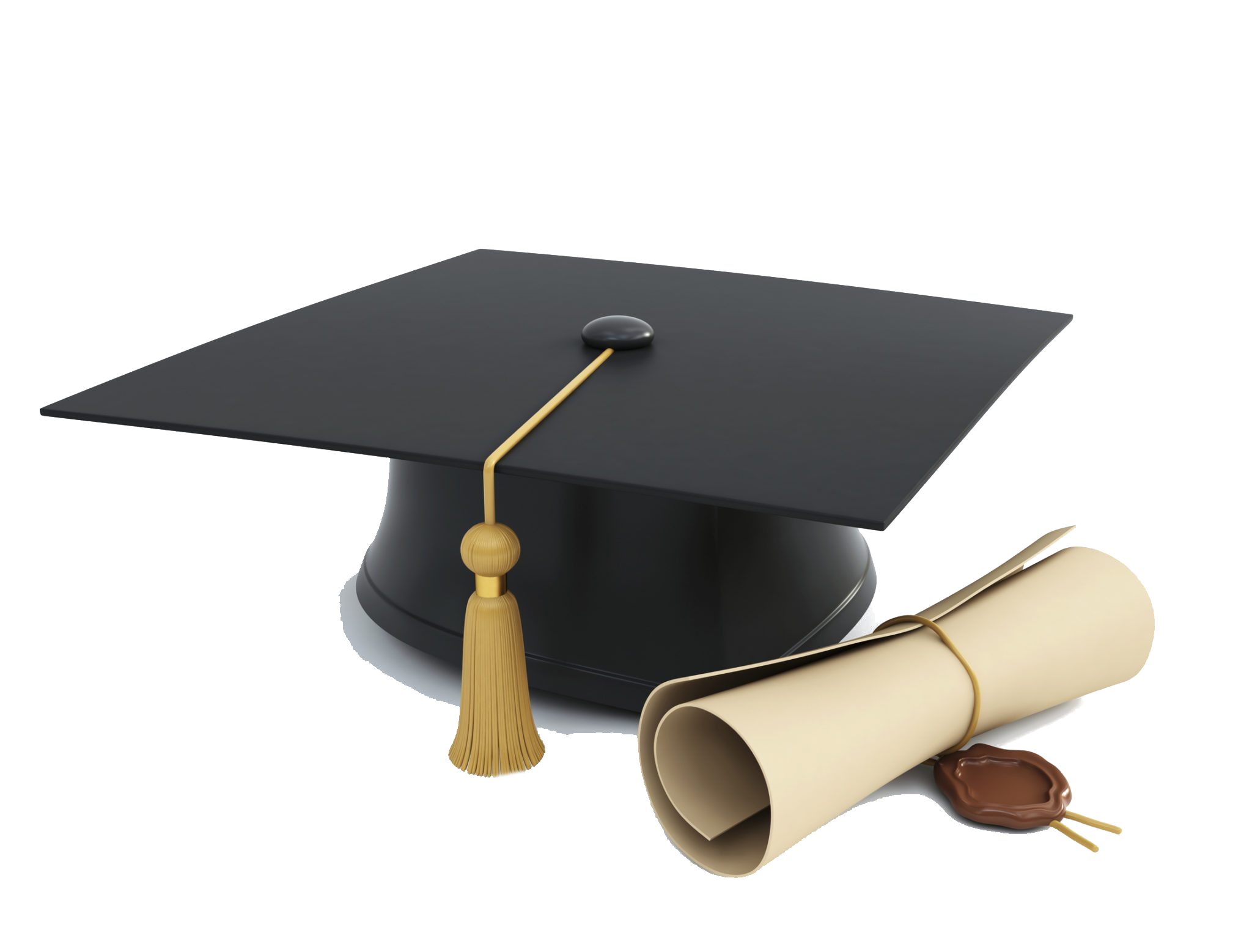 Degree, College Hat (Graduation Cap) PNG Transparent Image