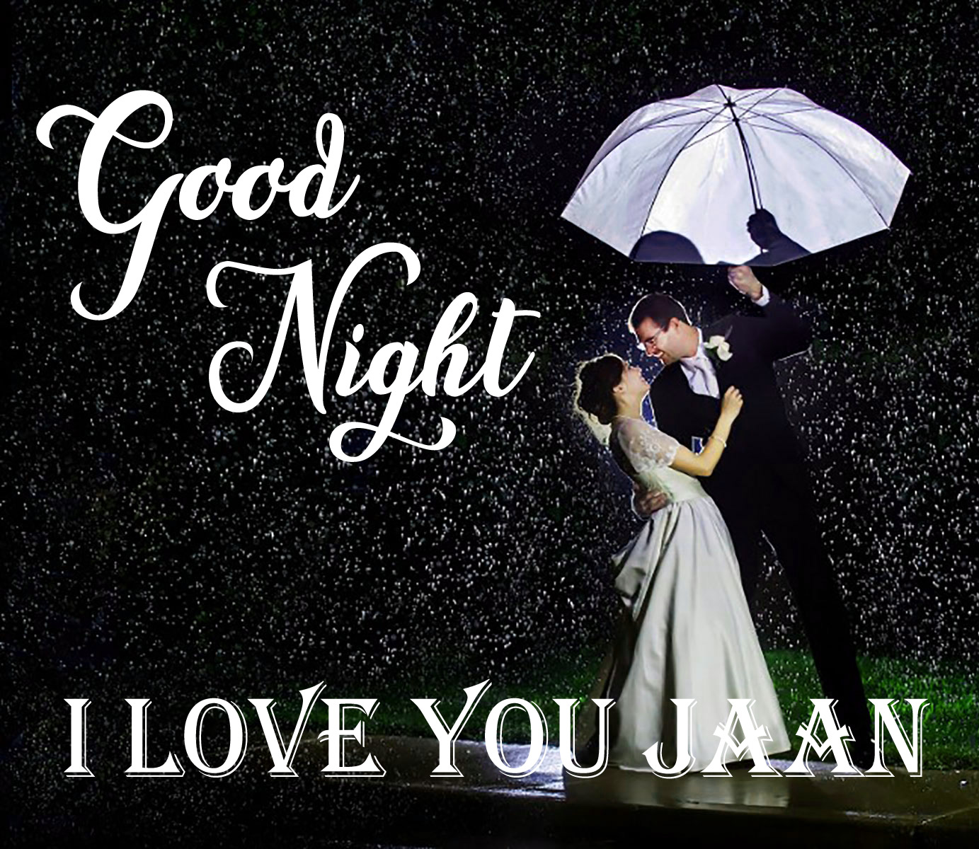 good night love wallpaper, umbrella, font, romance, rain, love, fashion accessory, photo caption, photography, album cover, happy
