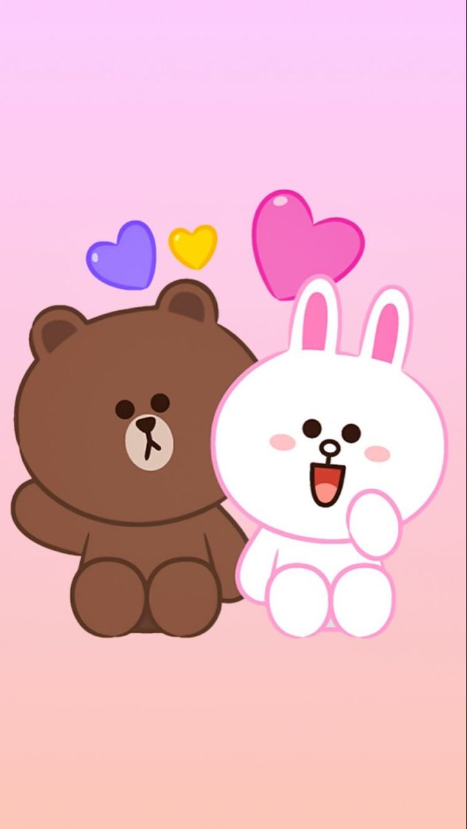Cony and browny ideas. line friends, cony brown, line sticker