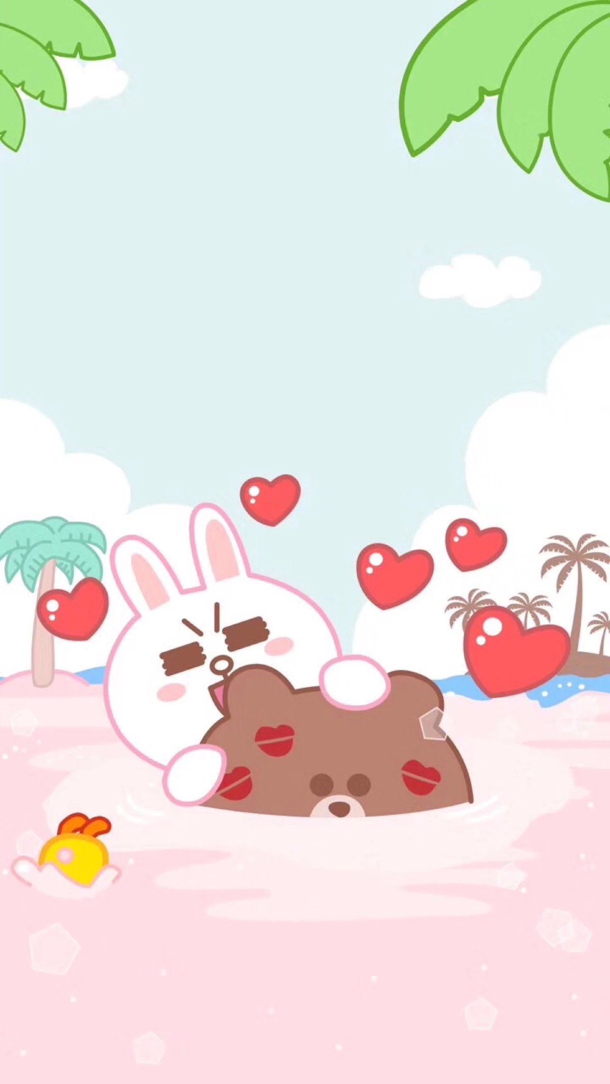Friends Bear And Cony Bunny Wallpaper & Background Download