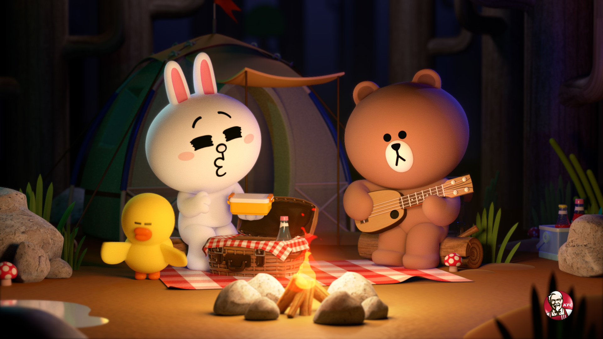 Line Friend Wallpaper HD