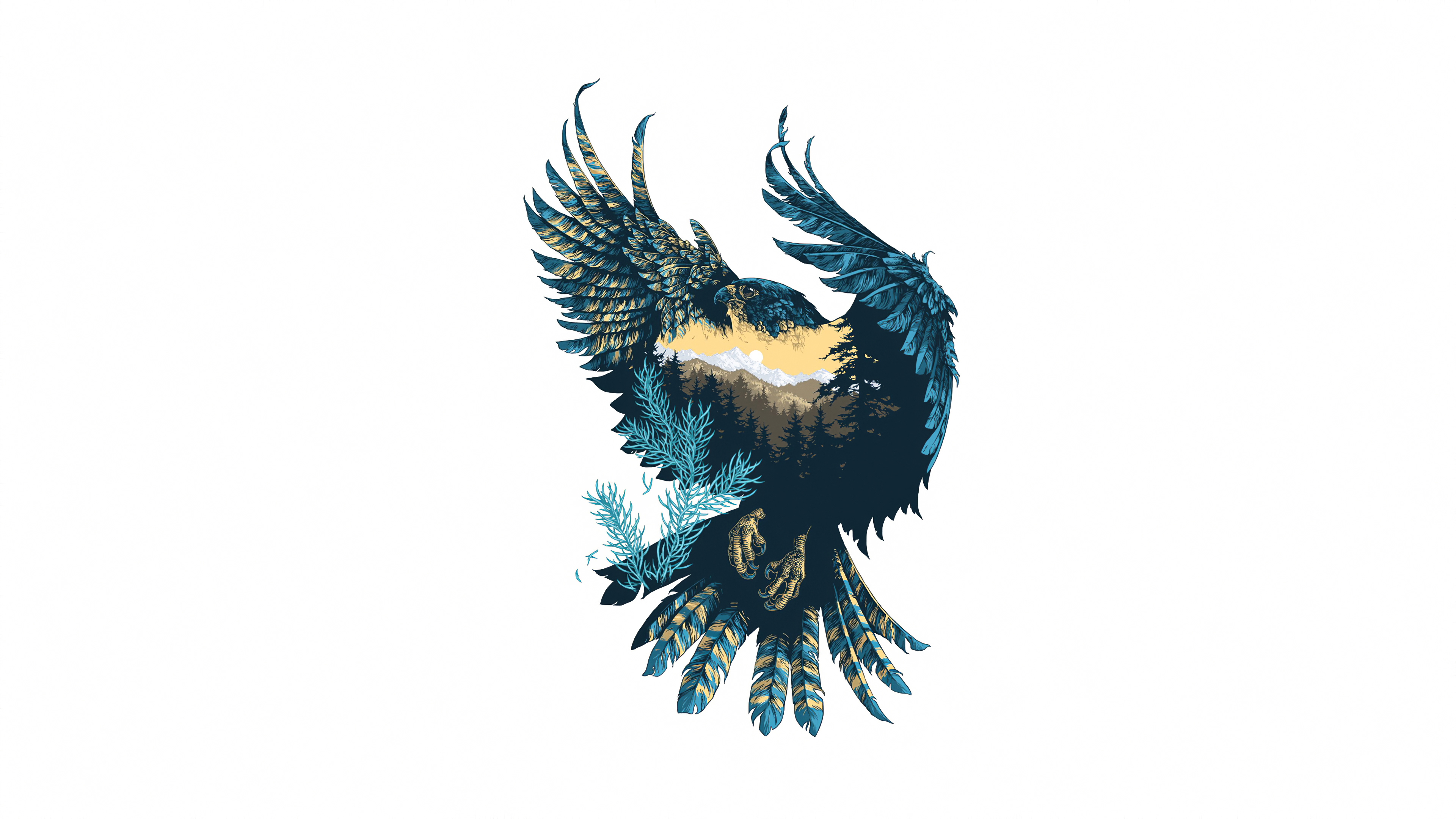 Eagle Minimal 4k, HD Artist, 4k Wallpaper, Image, Background, Photo and Picture