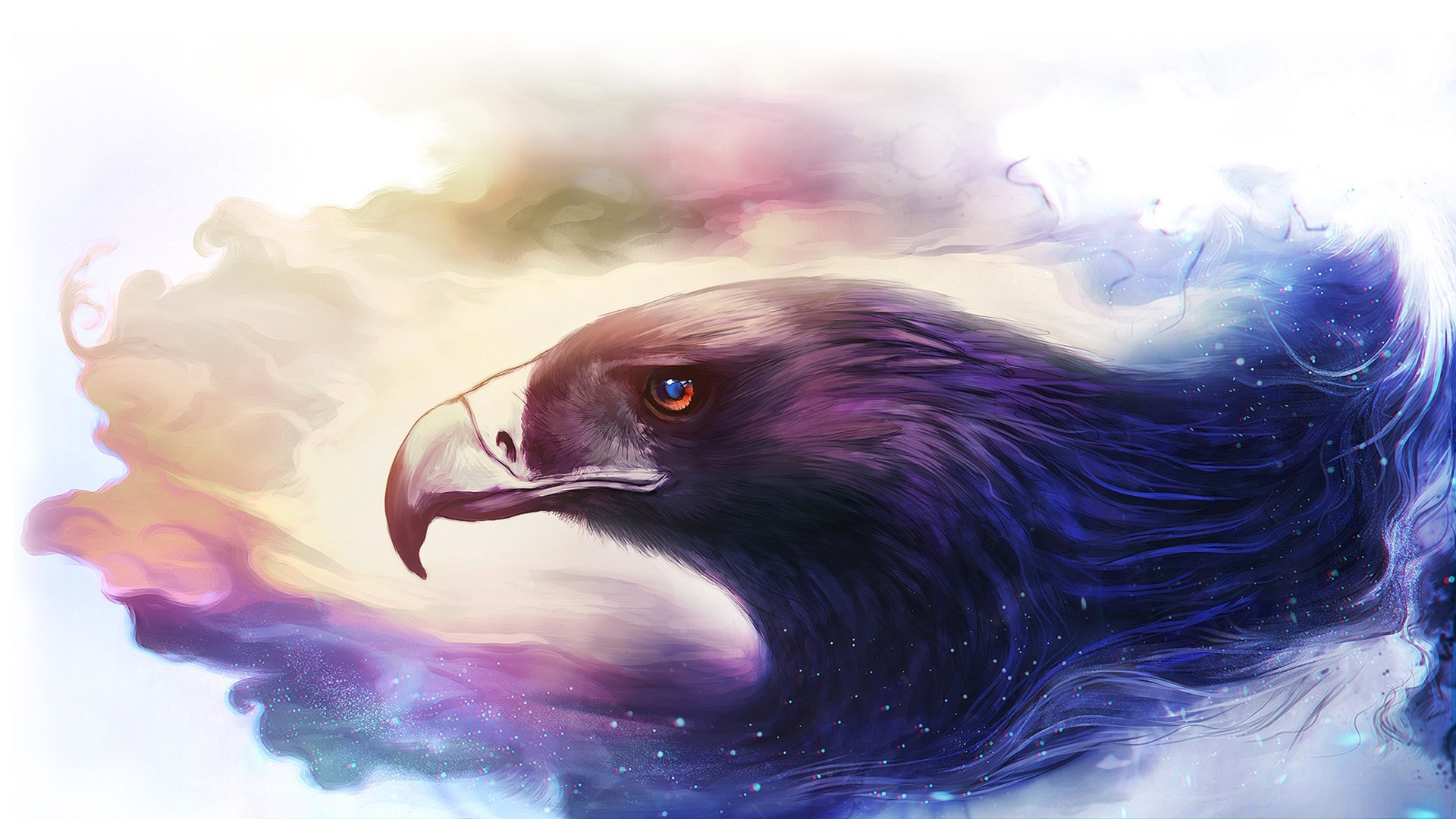 fantasy art eagle artwork animals Wallpaper HD / Desktop and Mobile Background