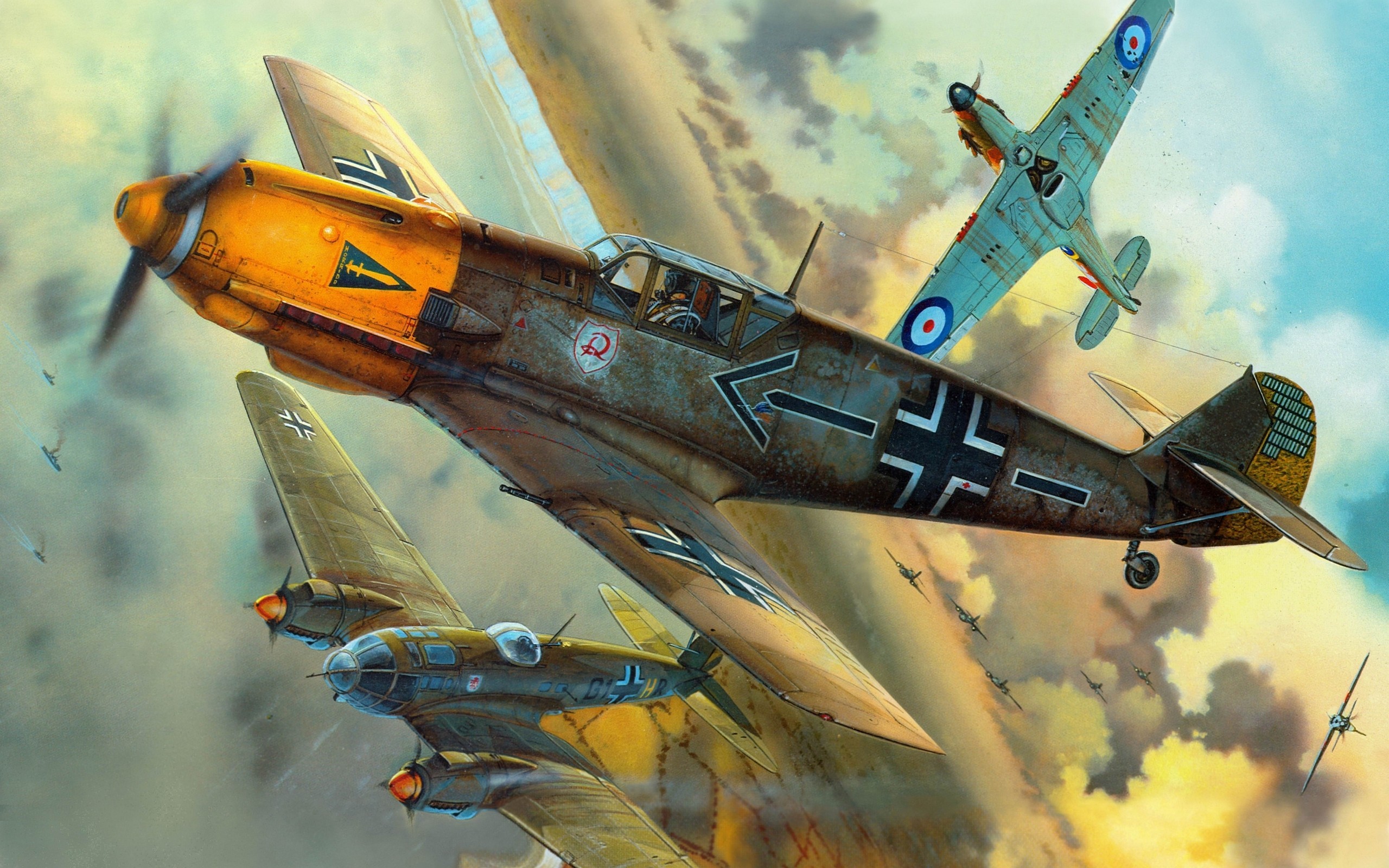 Messerschmitt, Messerschmitt Bf 109, Luftwaffe, Aircraft, 32 Eduard Bf 109 E4 Wallpaper & Background Download