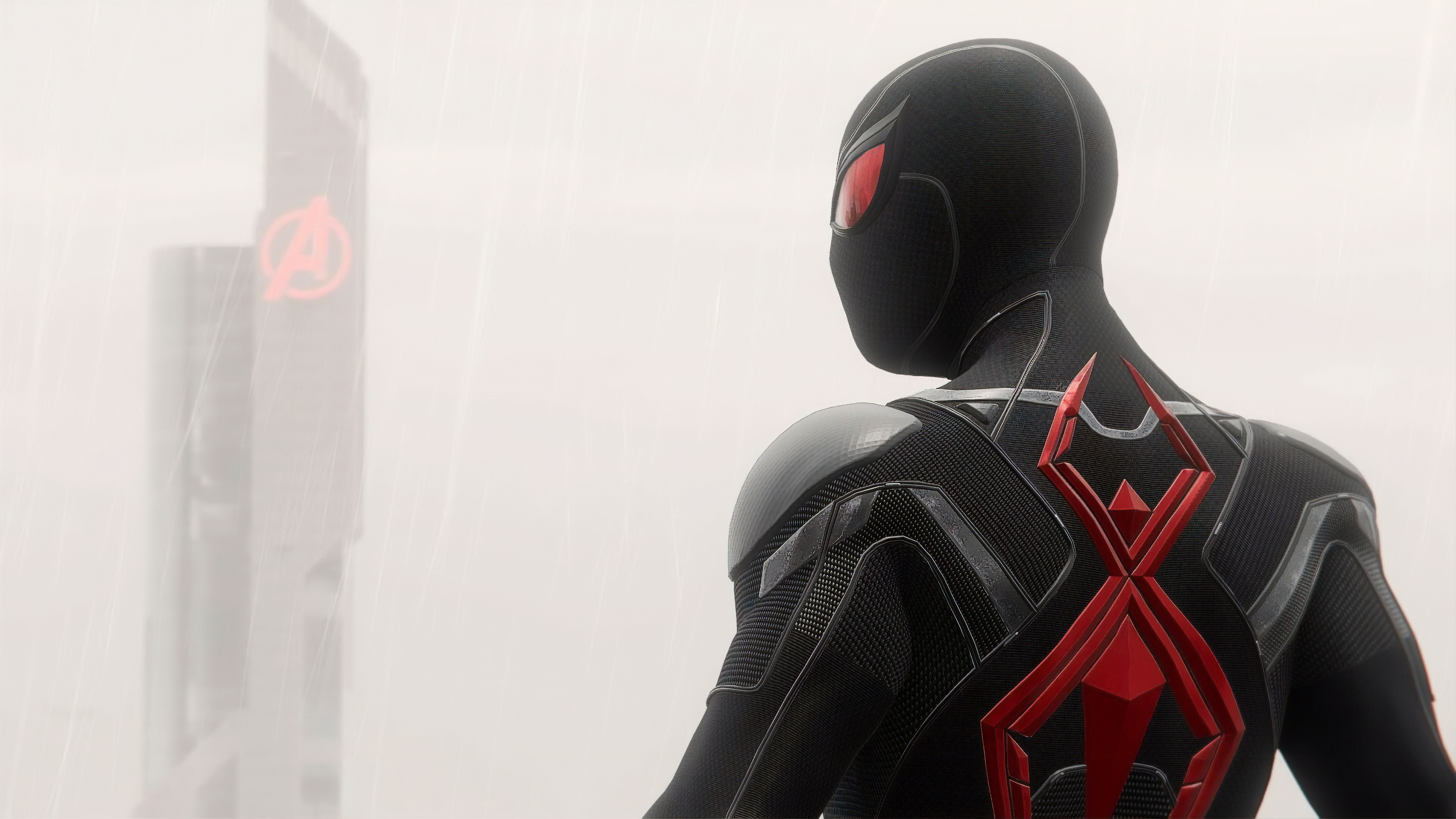 Spiderman Black And Red Suit 4k