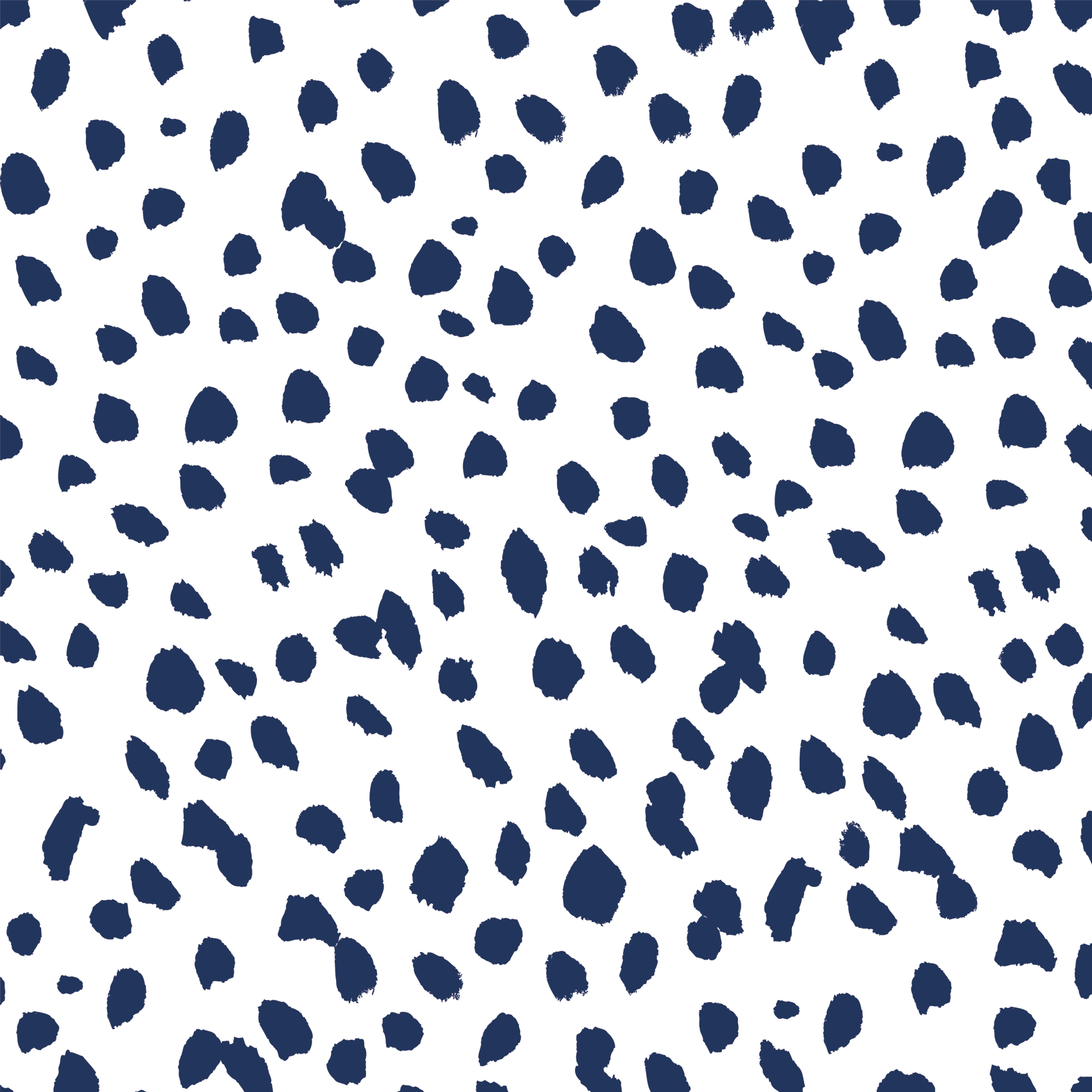 Navy Dalmatian Dot Removable Wallpaper