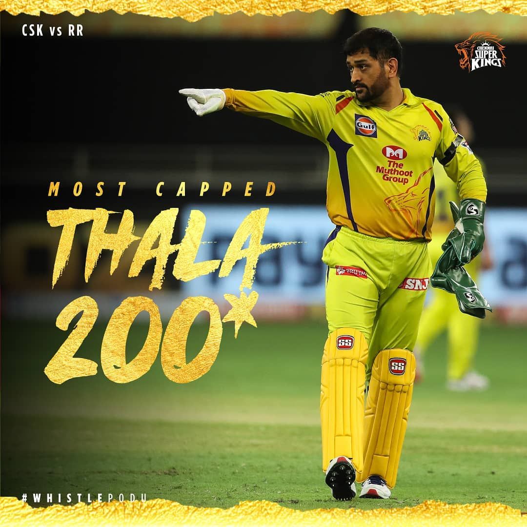 Chennai Super Kings on Instagram: “Our Most Special #Thala gets to a super special number