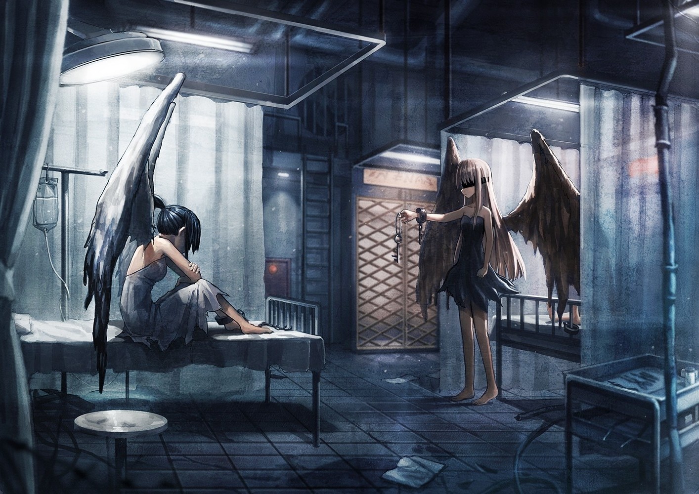 Of Night Anime Hospital Backgrounds mental hospital HD wallpaper  Pxfuel