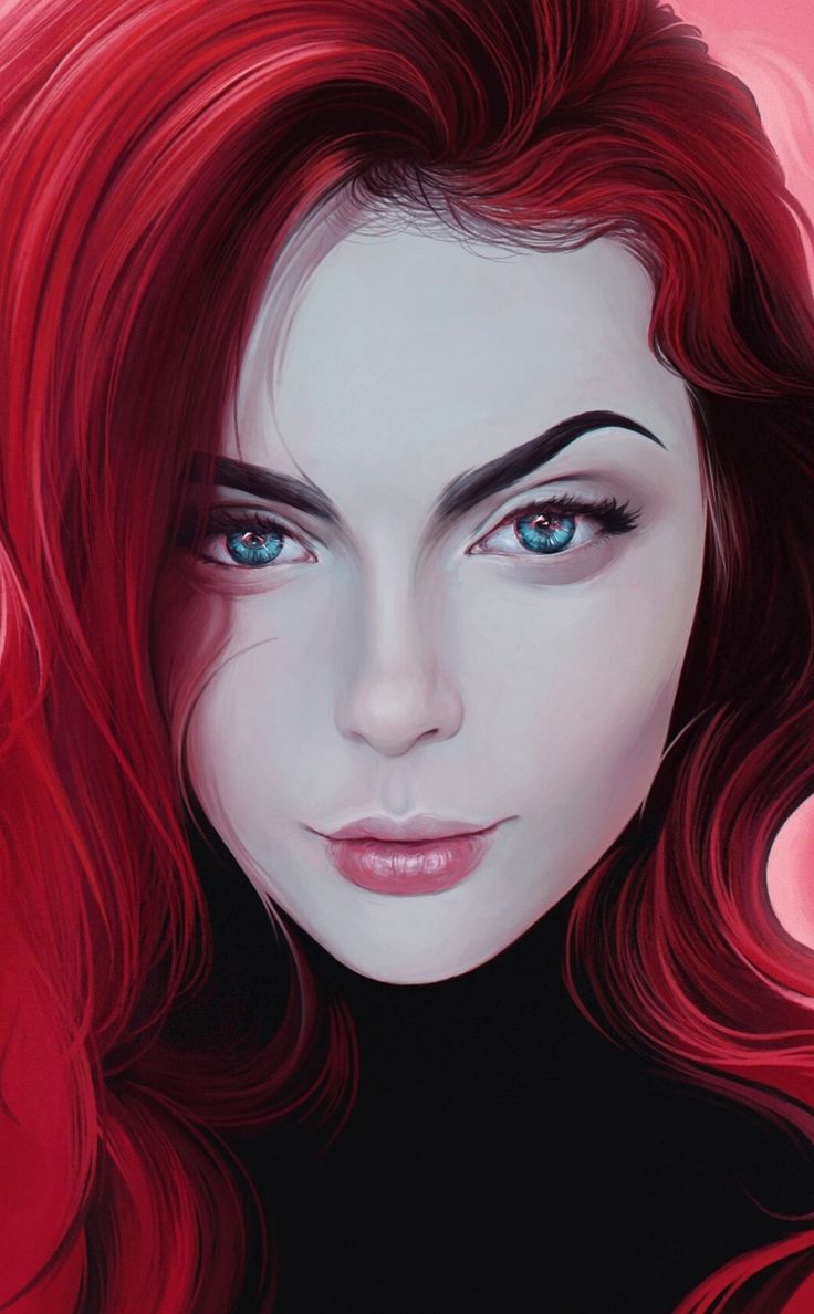 Redhead, gorgeous woman, art Wallpaper. Redhead art, Fantasy art women, Digital art girl